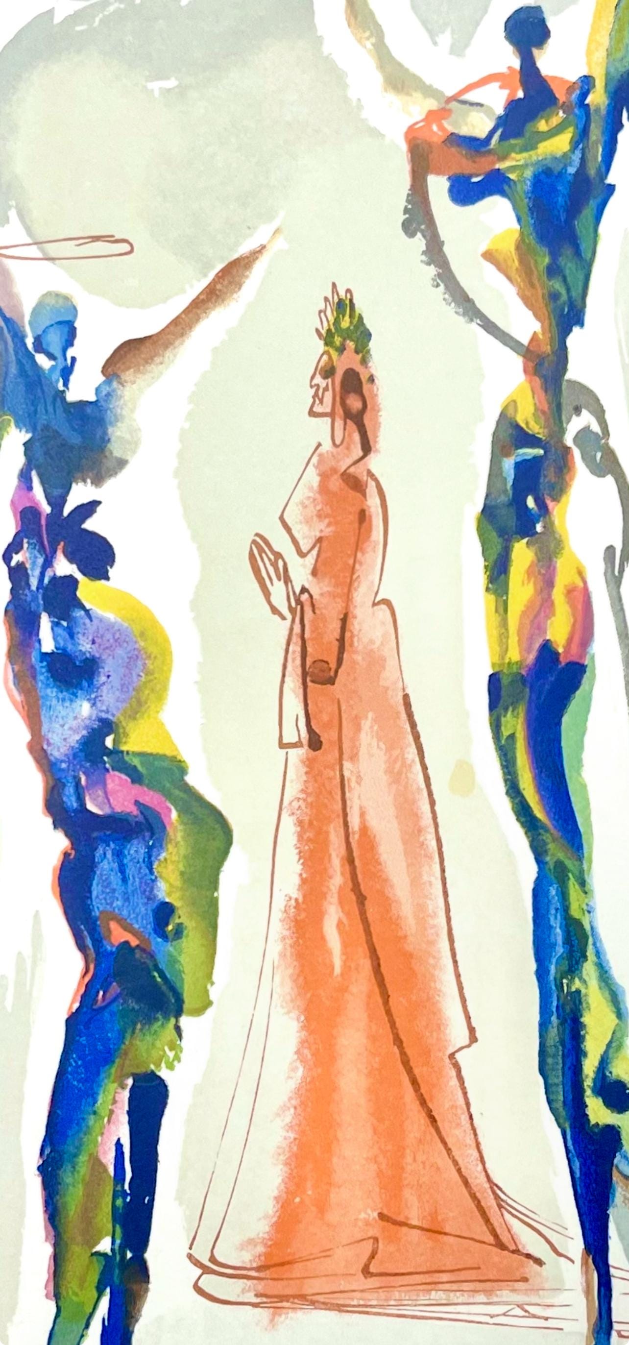 Salvador Dali, Paradies XXVIII (Field 189-200; Michler/Löpsinger 1039-1138), Die Göttliche Komödie, Signed, Limited Edition Woodcut