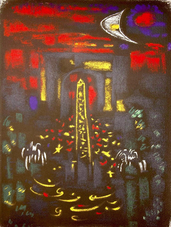 André Masson, Place de la Concorde et L'Arc de Triomphe, Regards sur Paris, Limited Edition Lithograph
