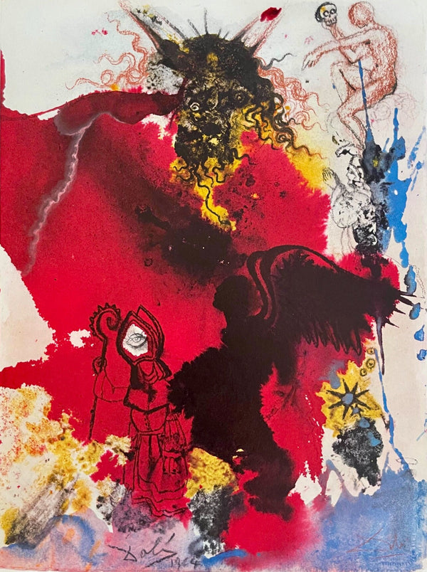 Salvador Dali, Composition (Michler/Löpsinger 1600; Field 69-3), Biblia Sacra, Limited Edition Lithograph