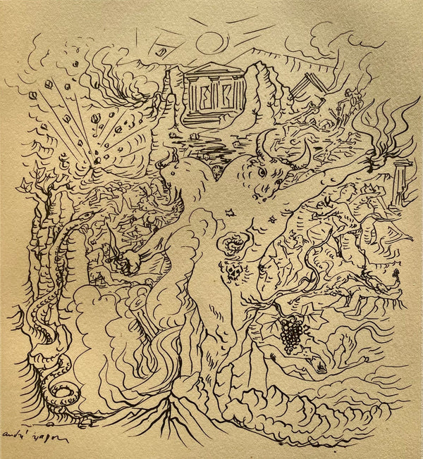 André Masson, La Grèce tragique, Masson Dessins, Limited Edition Lithograph
