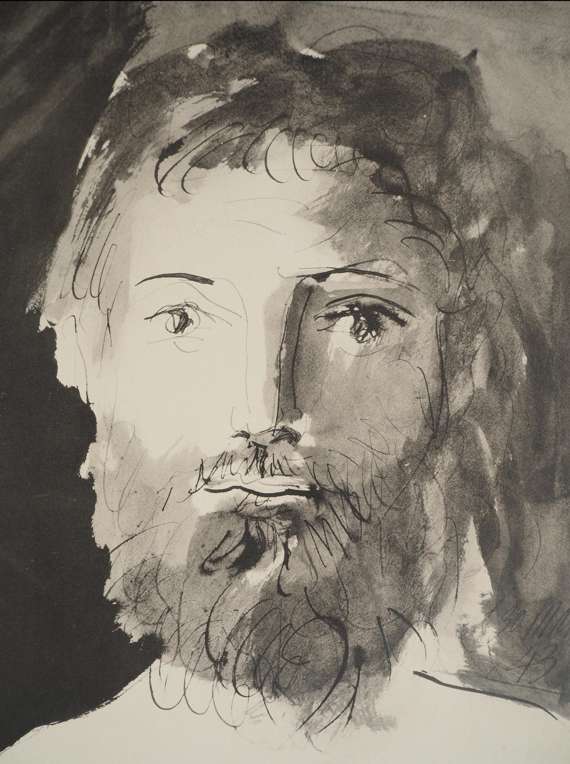 Pablo Picasso, Composition (Orozco 238), Picasso, La flûte double, Limited Edition Lithograph