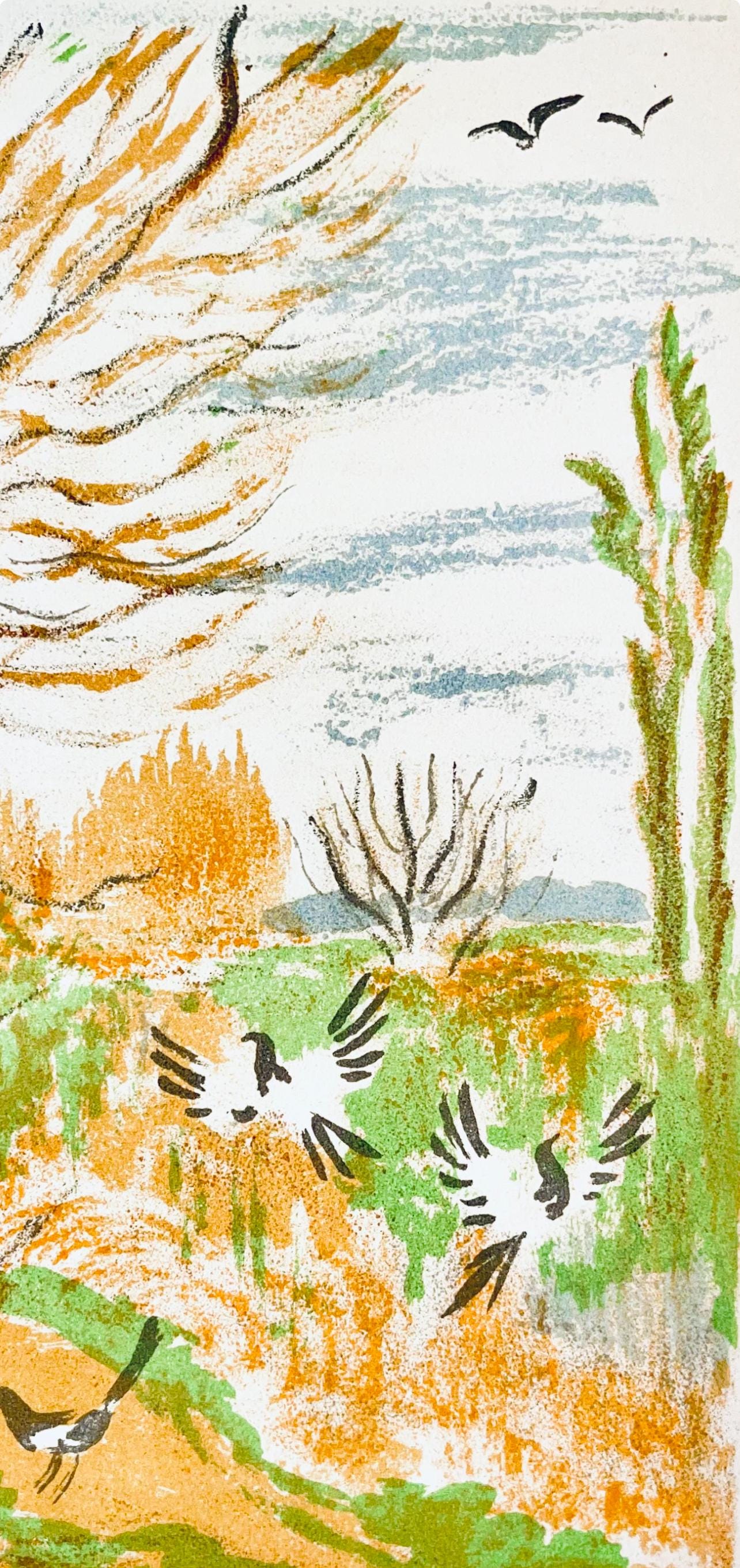 Maurice Mourlot, Composition, de Goupil a Margot, Histoires De Bêtes, Limited Edition Lithograph