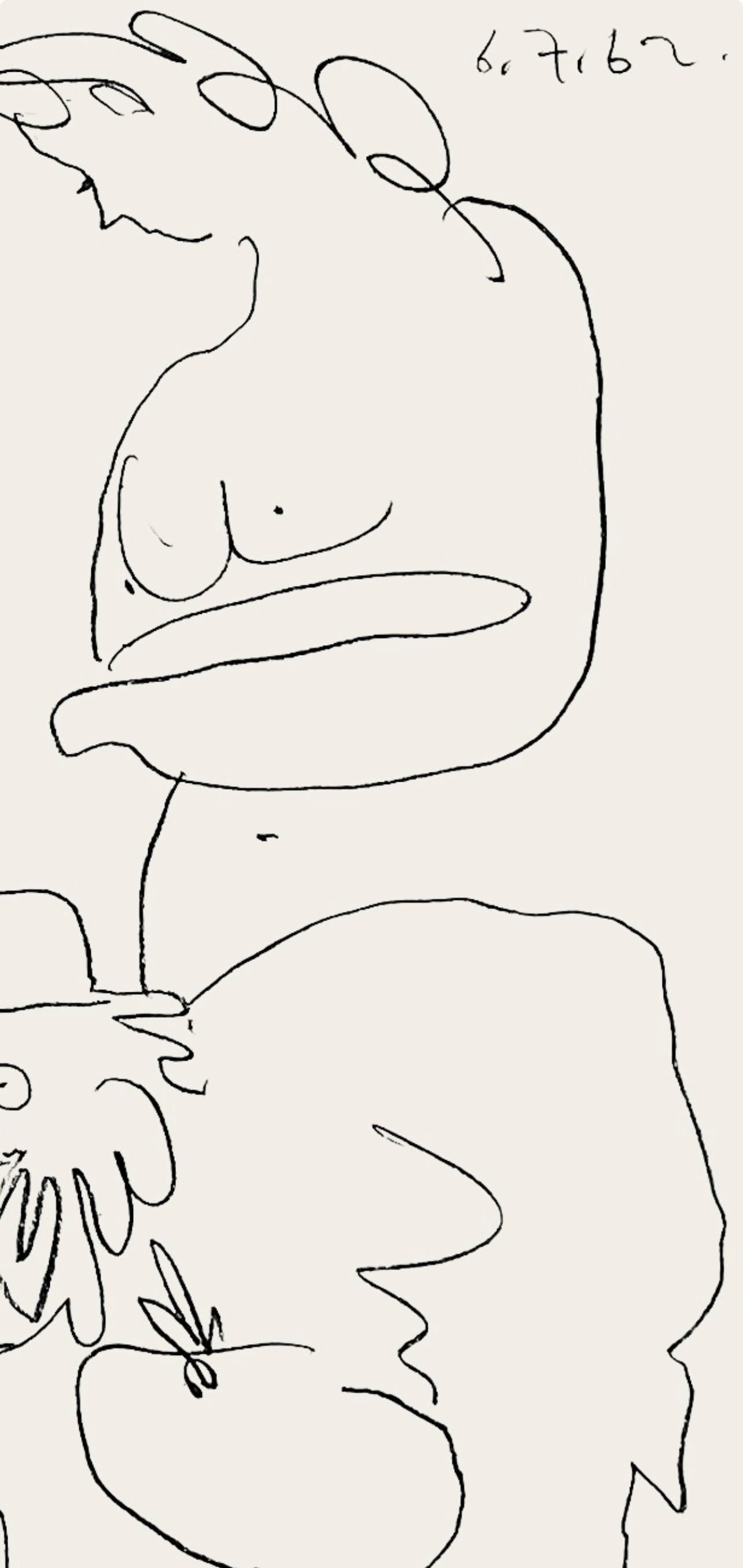 Pablo Picasso, Le Peintre et son Modèle (Mourlot 354; Bloch 1035), Regards sur Paris, Limited Edition Lithograph