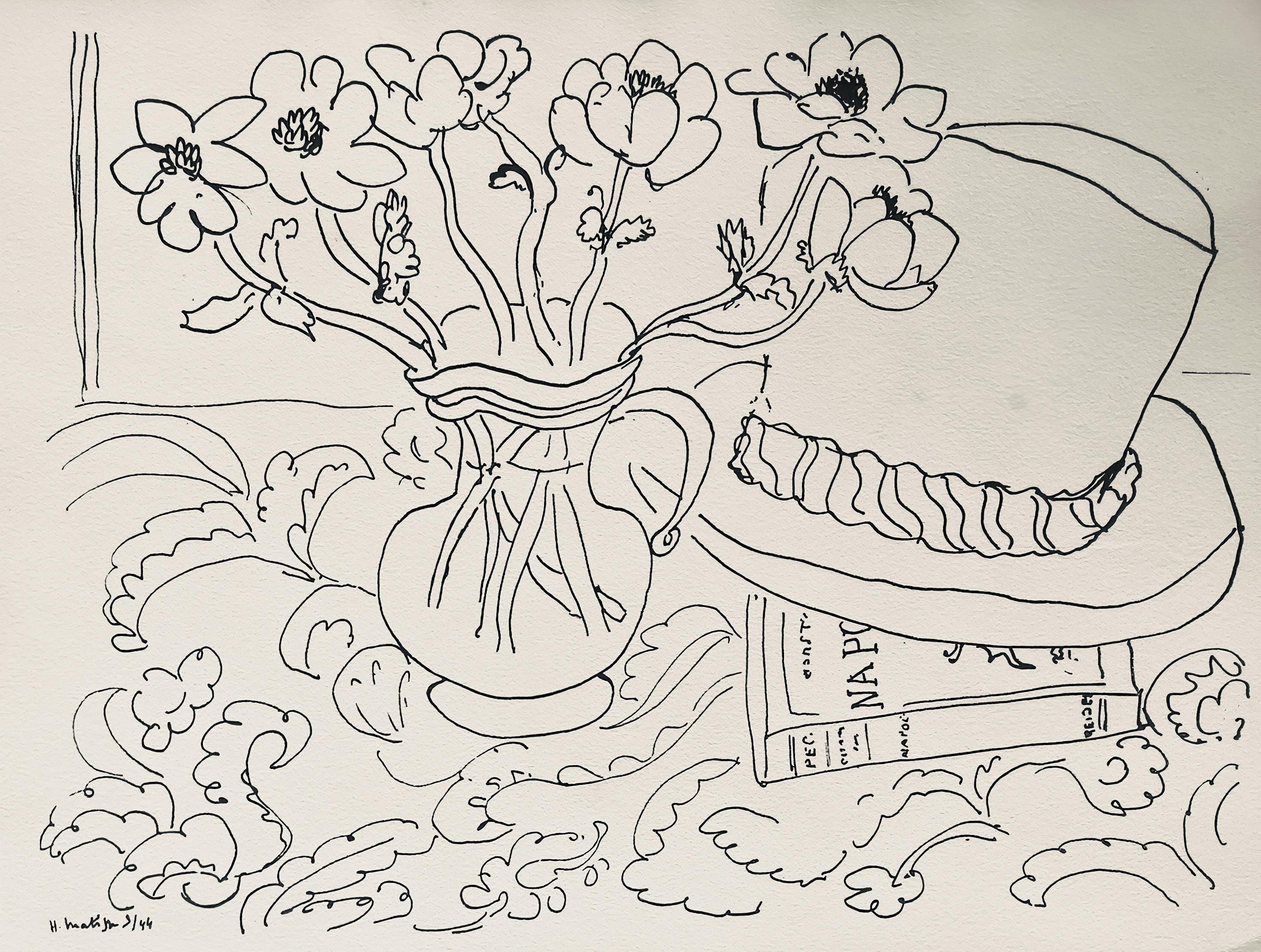 Henri Matisse, Composition, Dessins de Matisse, Hommage nº2, Limited Edition Lithograph