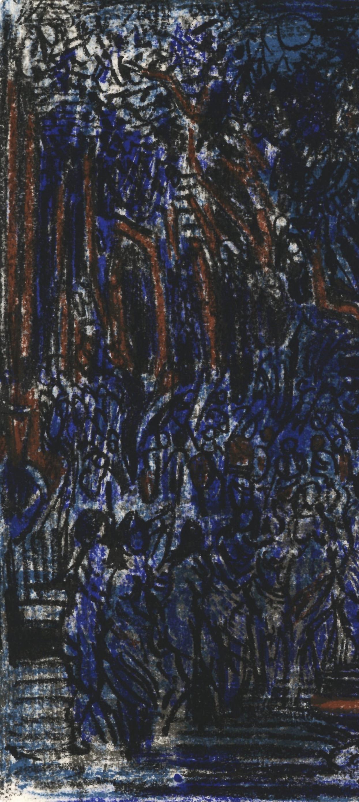 André Cottavoz, Composition, L'Odyssée, Limited Edition Lithograph