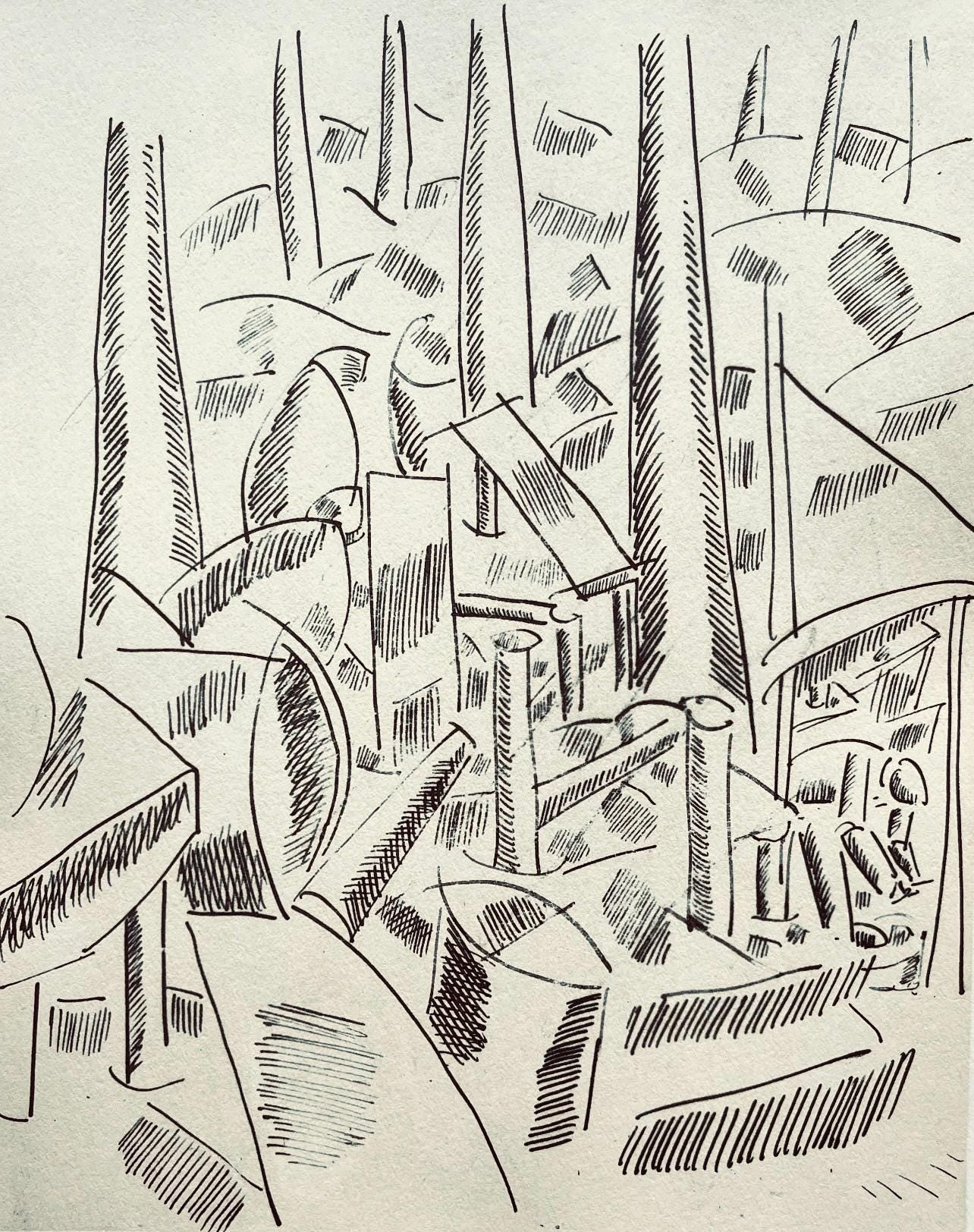 Fernand Léger, Le Sapeur, Fernand Léger, Dessins de Guerre, Limited Edition Lithograph