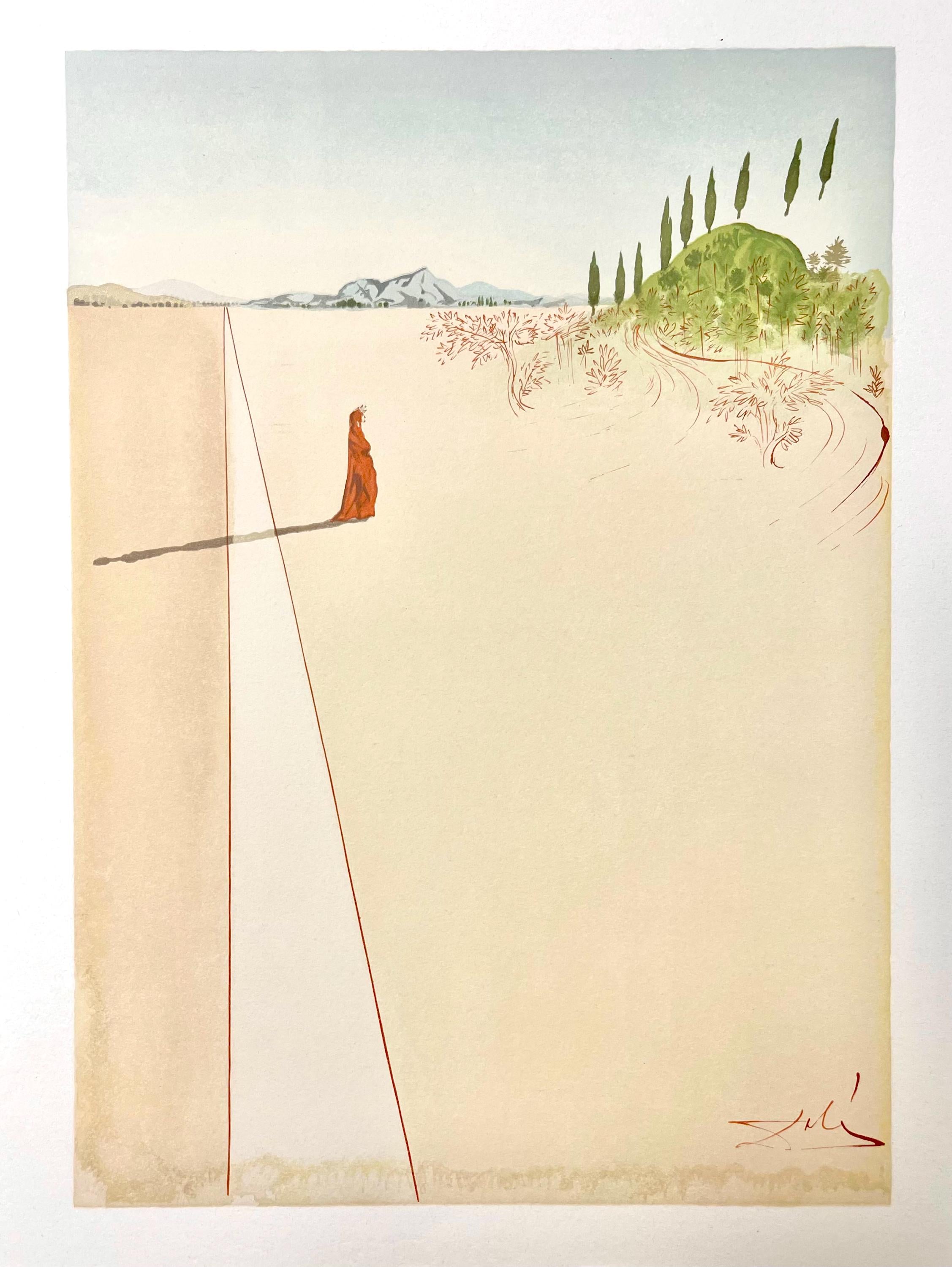 Salvador Dali, Hölle I (Field 189-200; Michler/Löpsinger 1039-1138), Die Göttliche Komödie, Signed, Limited Edition Woodcut