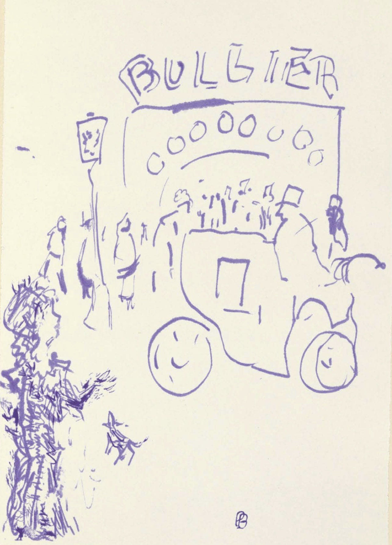 Pierre Bonnard, Composition (Terrasse 54), Pierre Bonnard Correspondences, Limited Edition Lithograph