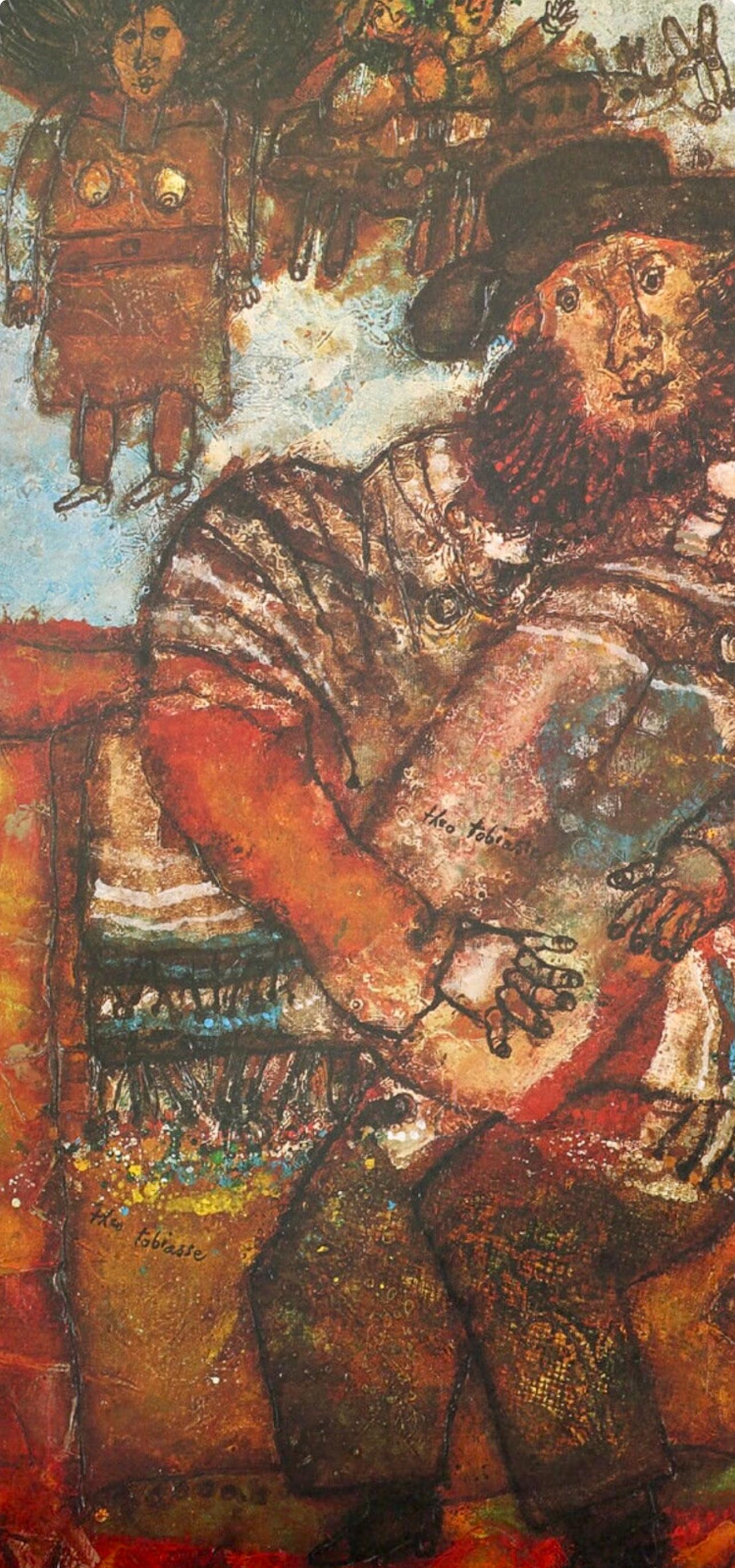 Théo Tobiasse, Torah, Original Edition Offset Lithograph