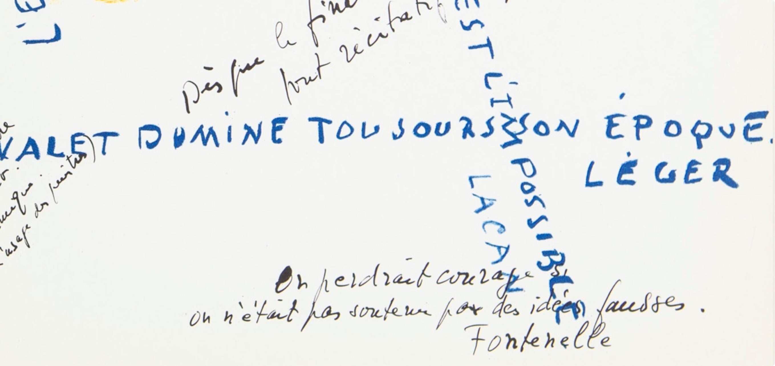 Jean Bazaine, Composition, Derrière le miroir, Limited Edition Lithograph