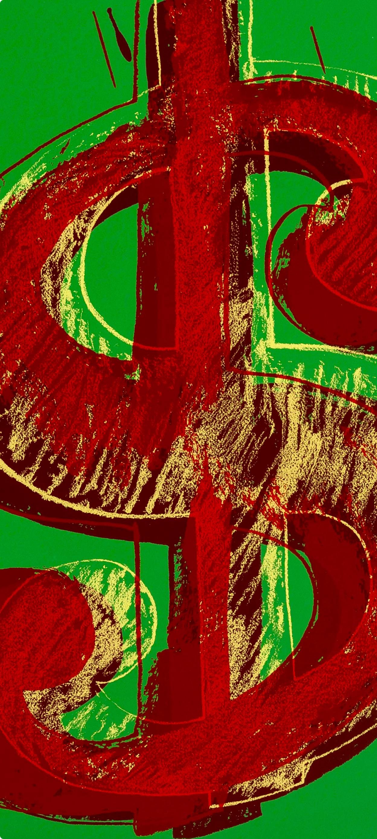 Andy Warhol, Dollar Sign, Green, Official Limited Edition, Sunday B. Morning, Silkscreen