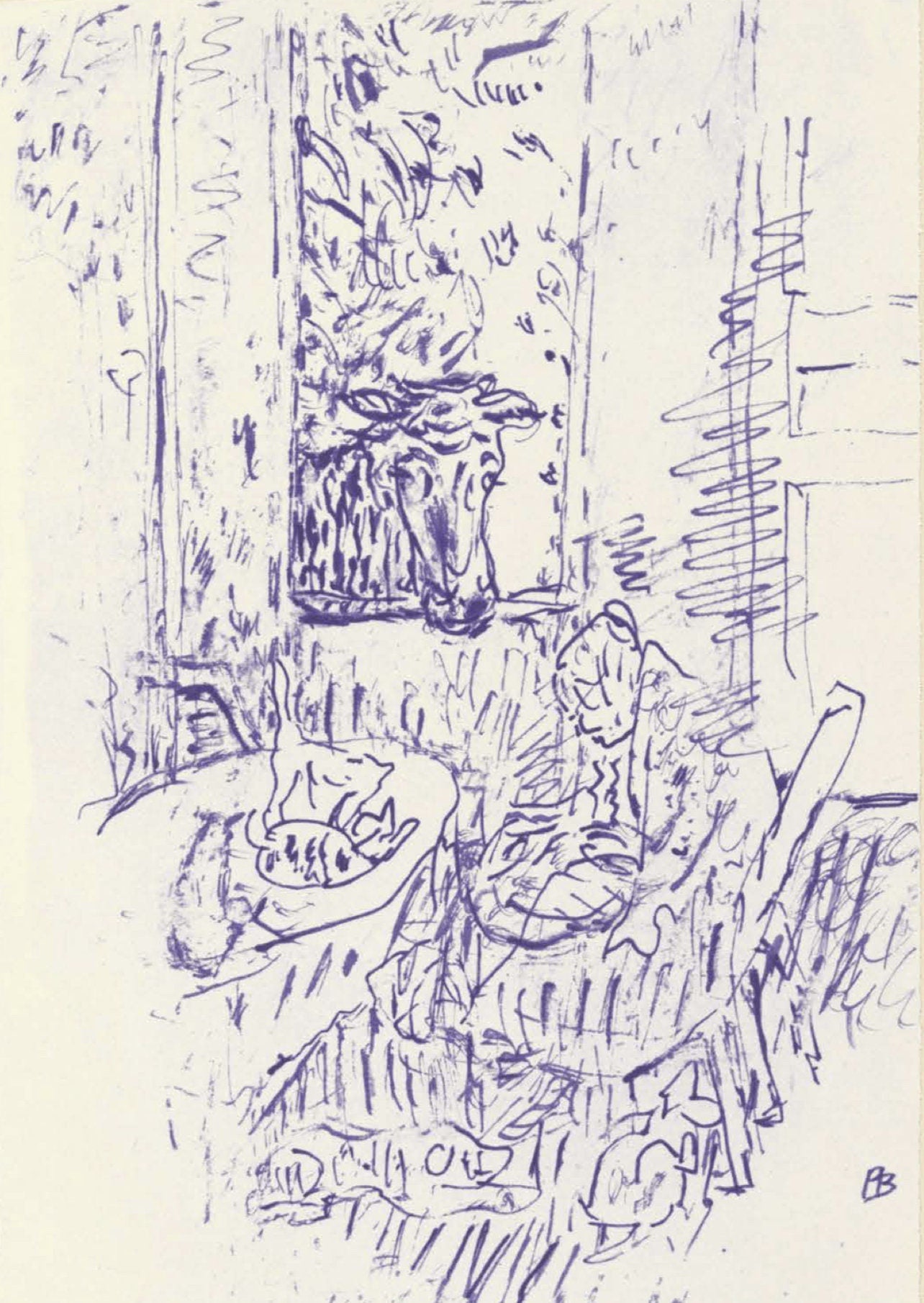 Pierre Bonnard, Composition (Terrasse 54), Pierre Bonnard Correspondences, Limited Edition Lithograph