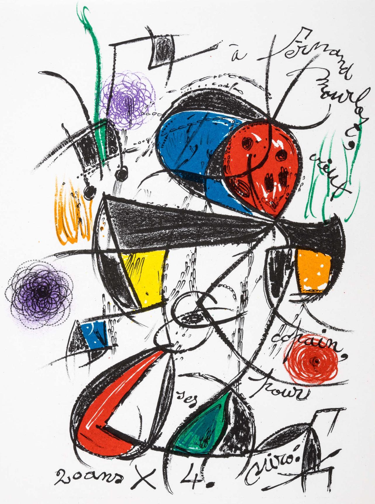 Joan Miró, Composition, Limited Edition Lithograph
