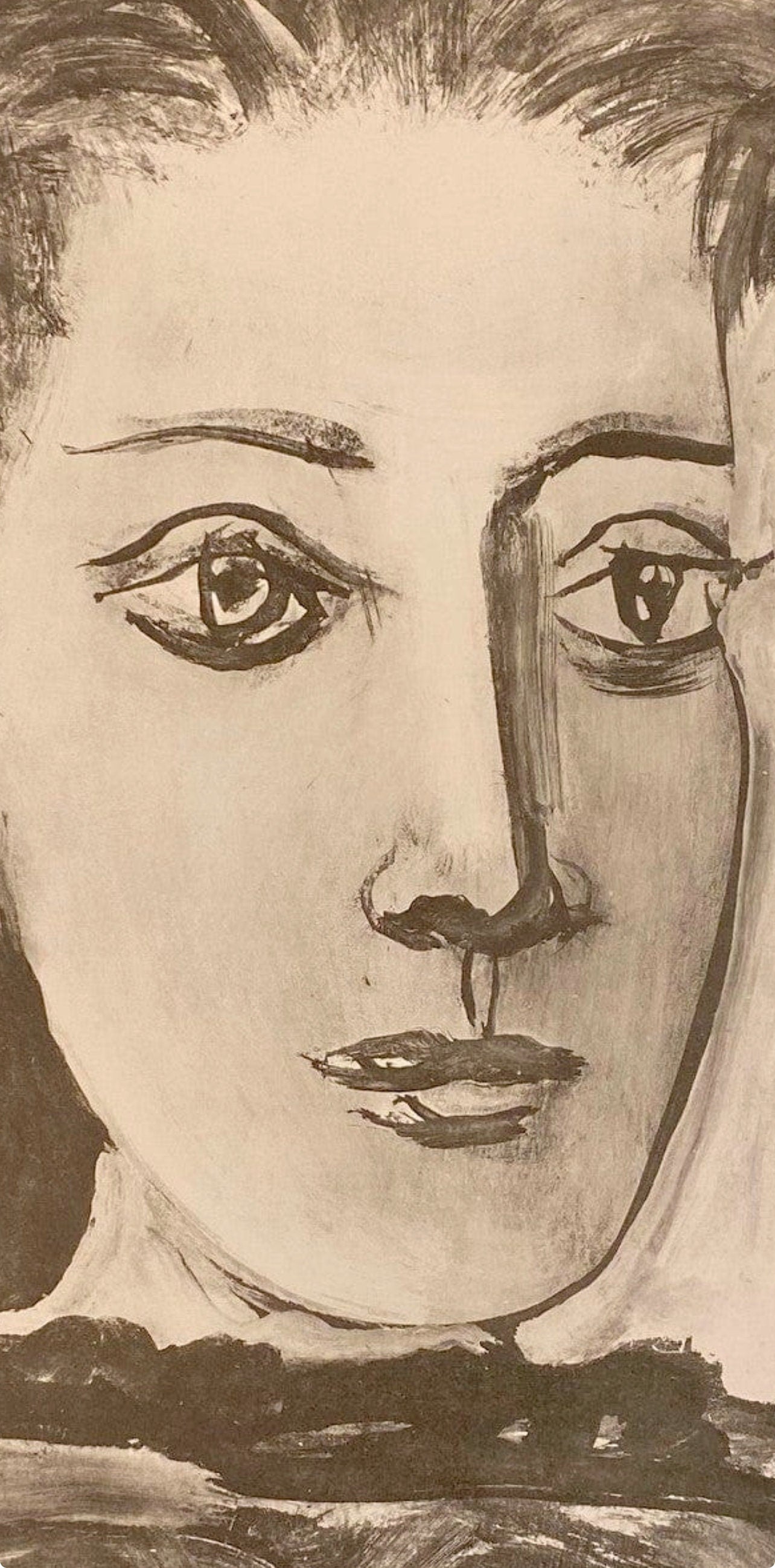 Pablo Picasso, Composition, Carnet de dessins de Picasso, Cahiers d’Art, Limited Edition Lithograph