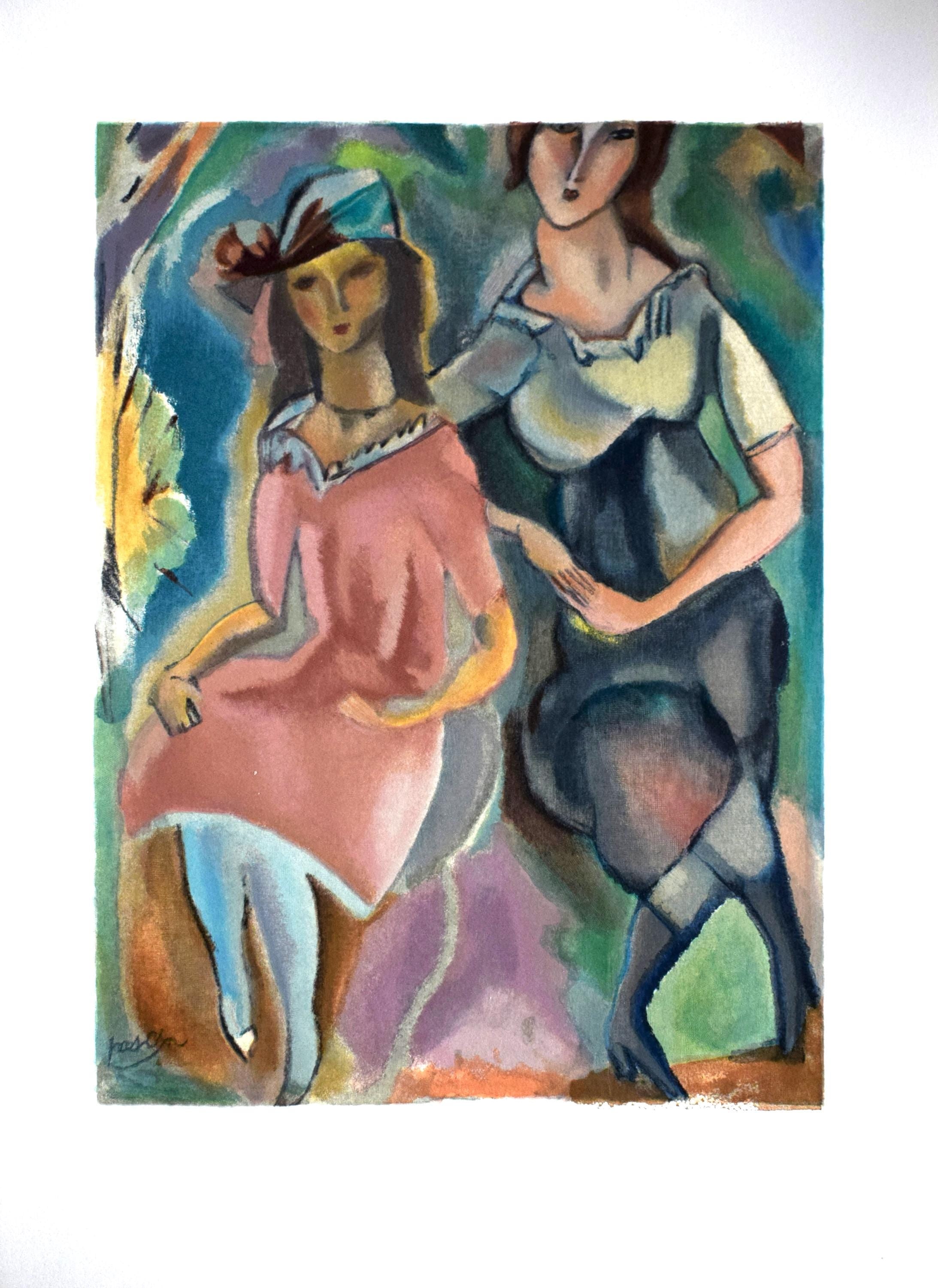 Jules Pascin, Composition, Les Peintres mes amis, Limited Edition Woodcut