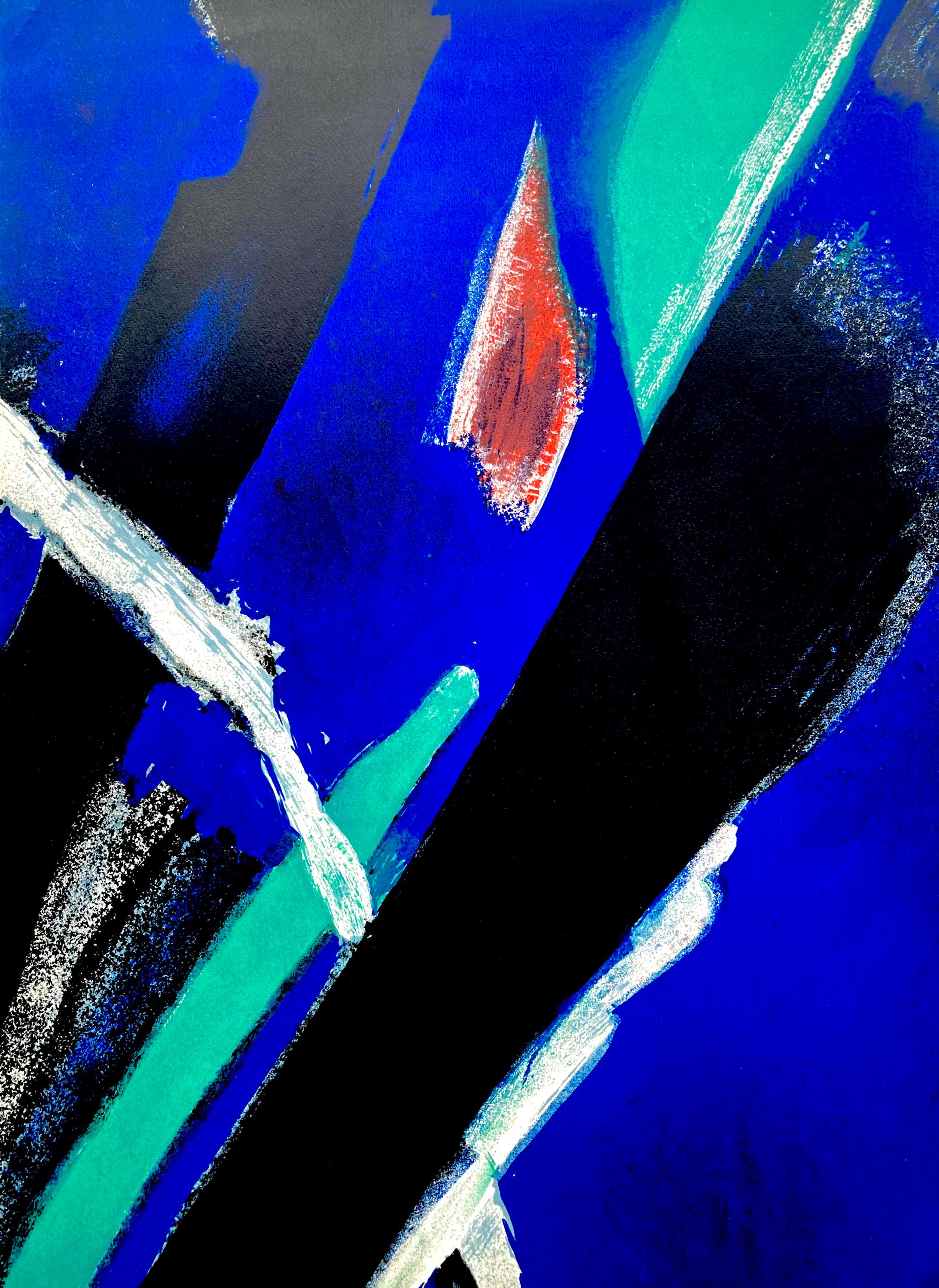 Jean Bazaine, Composition, Derrière le miroir, Limited Edition Lithograph