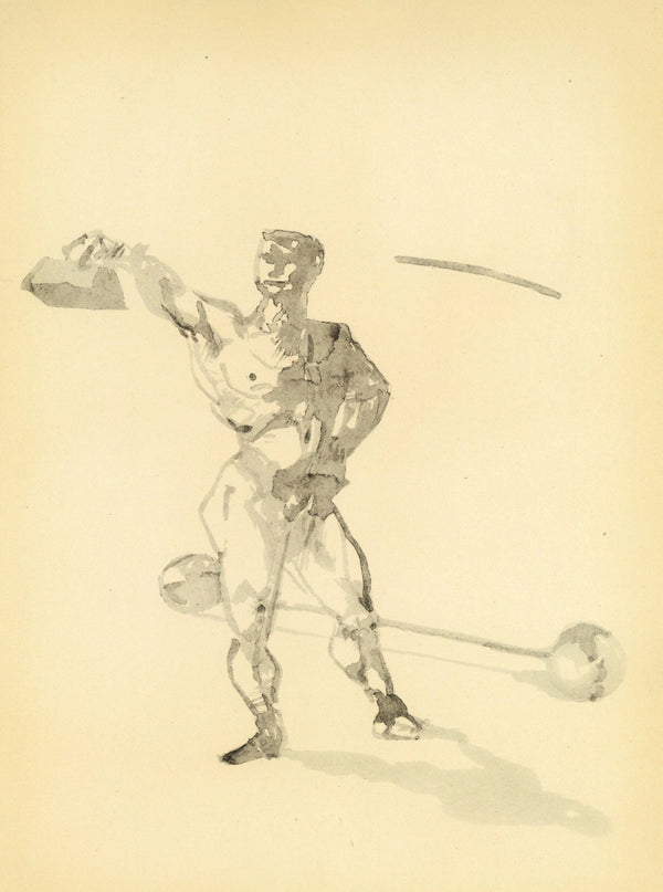 Henri de Toulouse-Lautrec, Travail des poids, The Circus by Toulouse-Lautrec, Limited Edition Lithograph