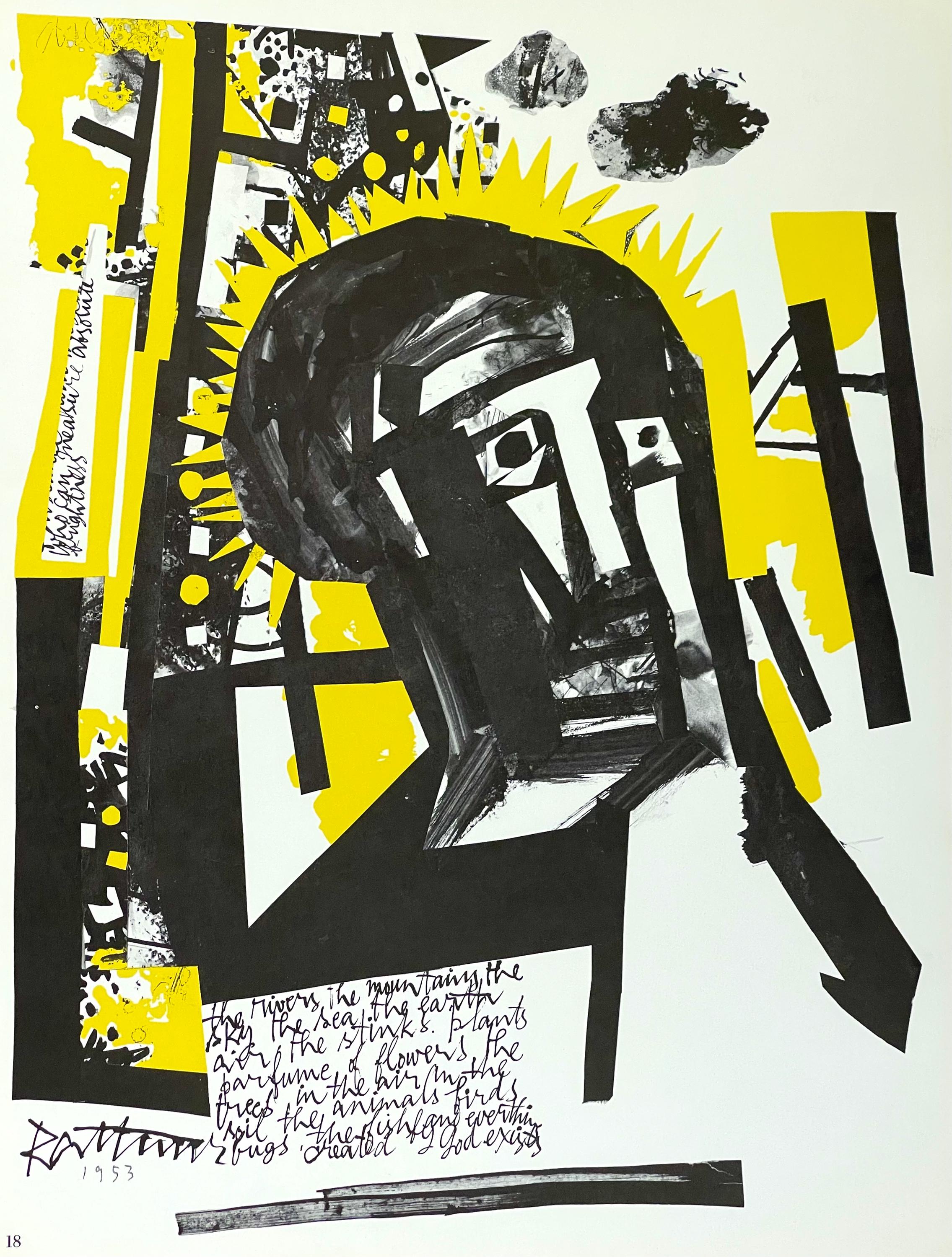 Abraham Rattner, Head of a Prophet, Limited Edition Lithograph
