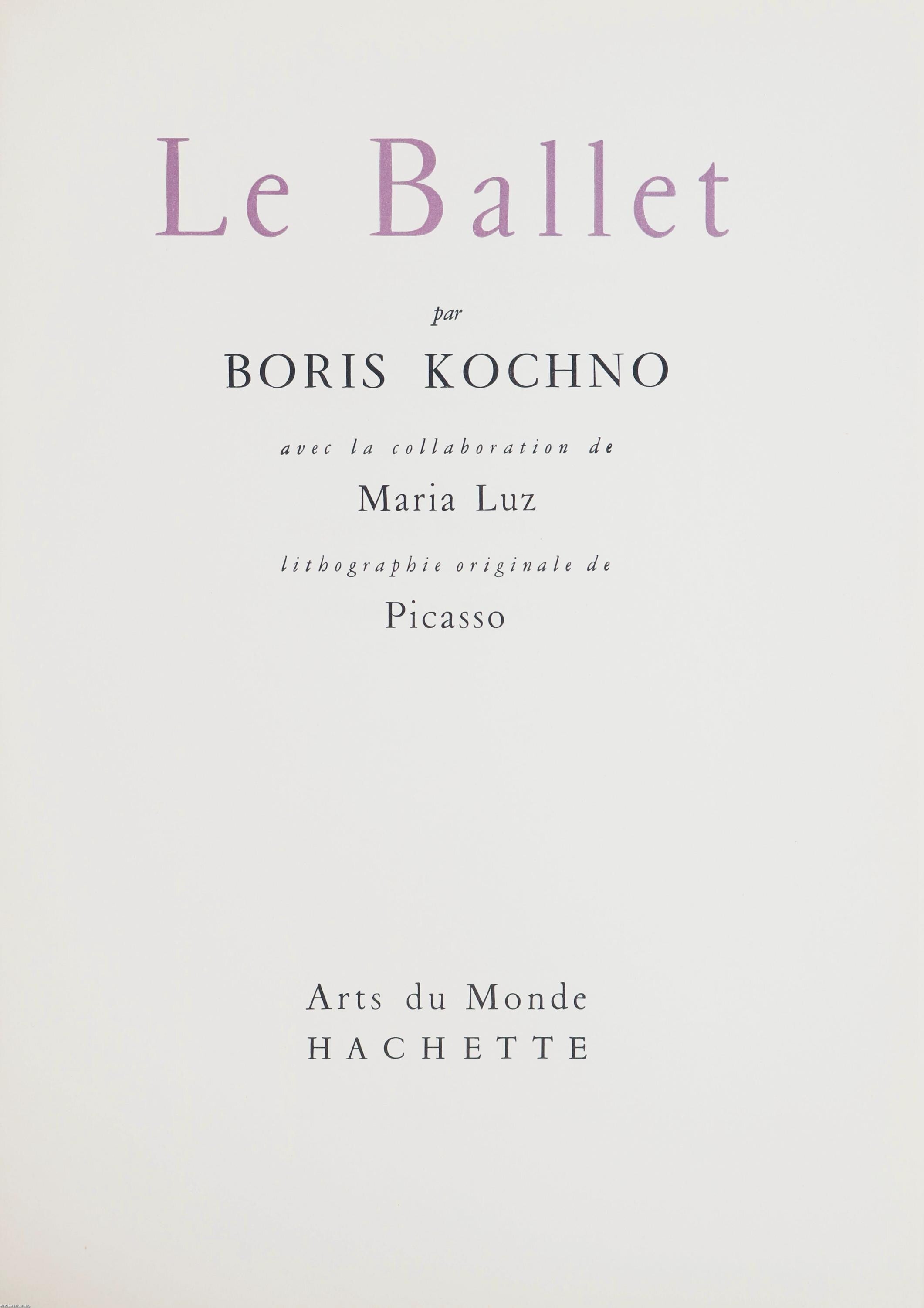Pablo Picasso, Composition (Cramer 68; Reuße 656; Mourlot 259), Le Ballet, Limited Edition Lithograph
