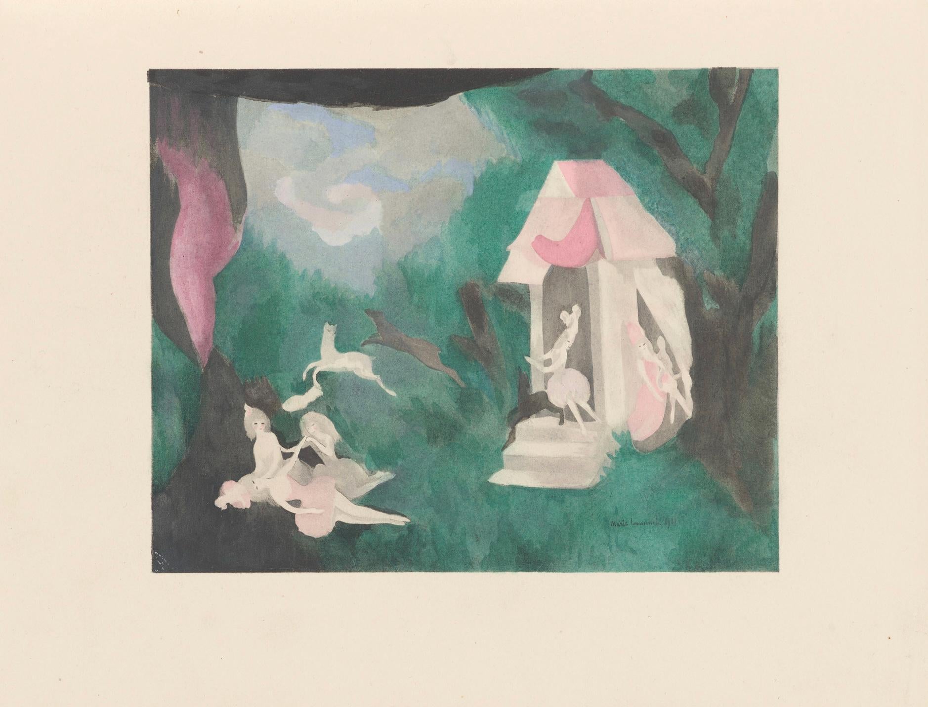 Marie Laurencin, Composition, Les Biches, Limited Edition Lithograph