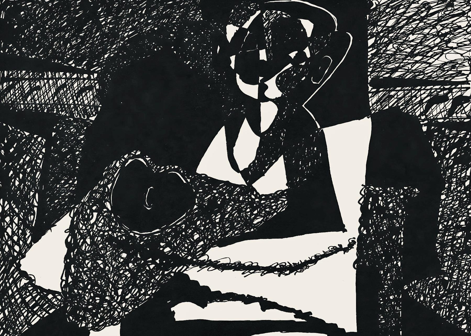 Pablo Picasso, Composition (Monod 10485), Hélène chez Archive de Illustrations de Pablo Picasso, Limited Edition Woodcut