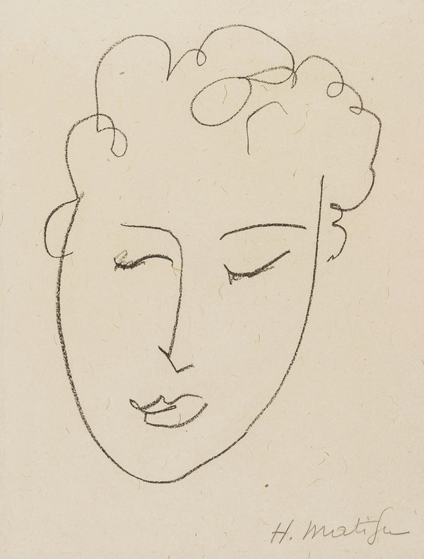 Henri Matisse, Tête de Femme (Duthuit 23), Pierres Levees, Poèmes, Limited Edition Lithograph