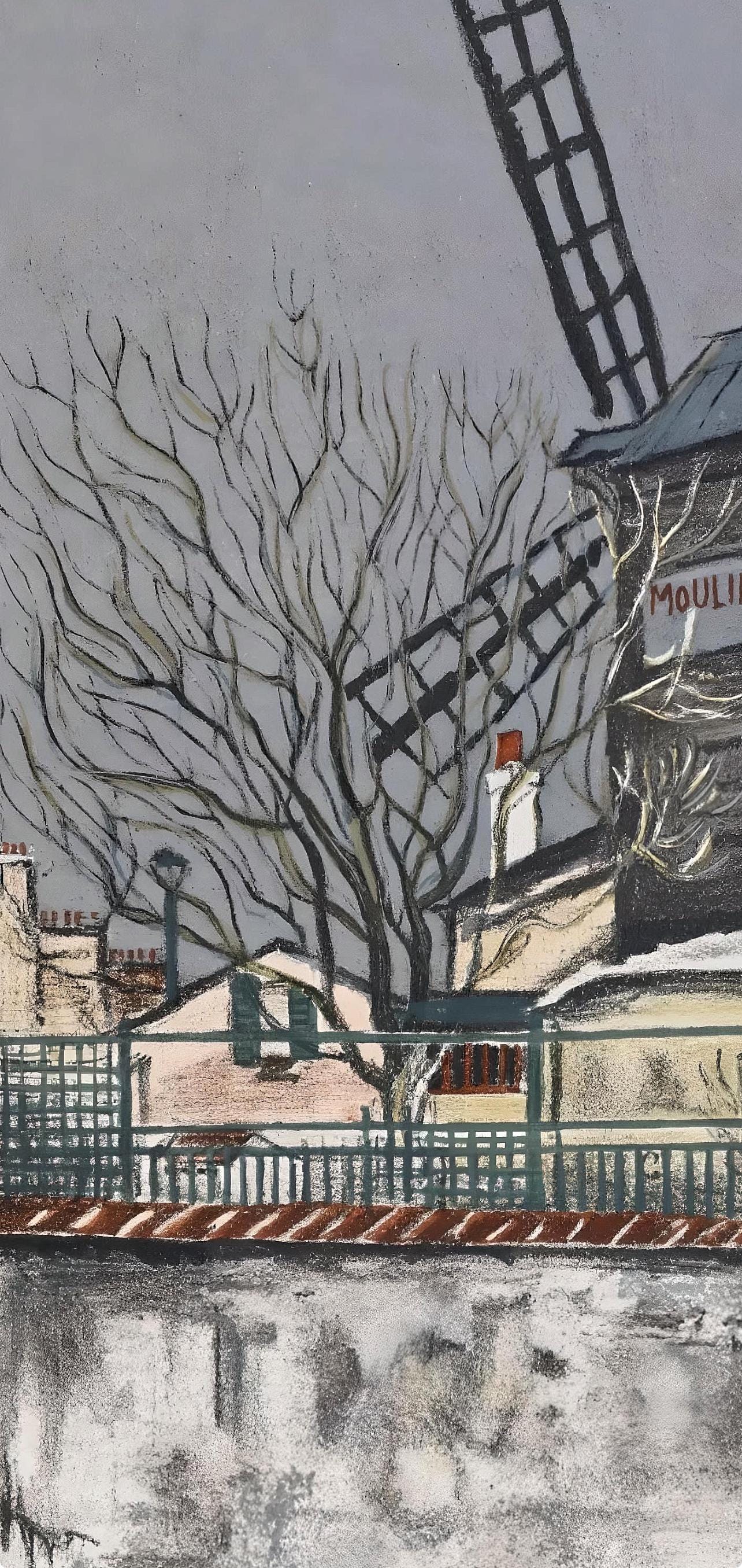 Maurice Utrillo, Composition, Éloge de Maurice Utrillo, Limited Edition Lithograph