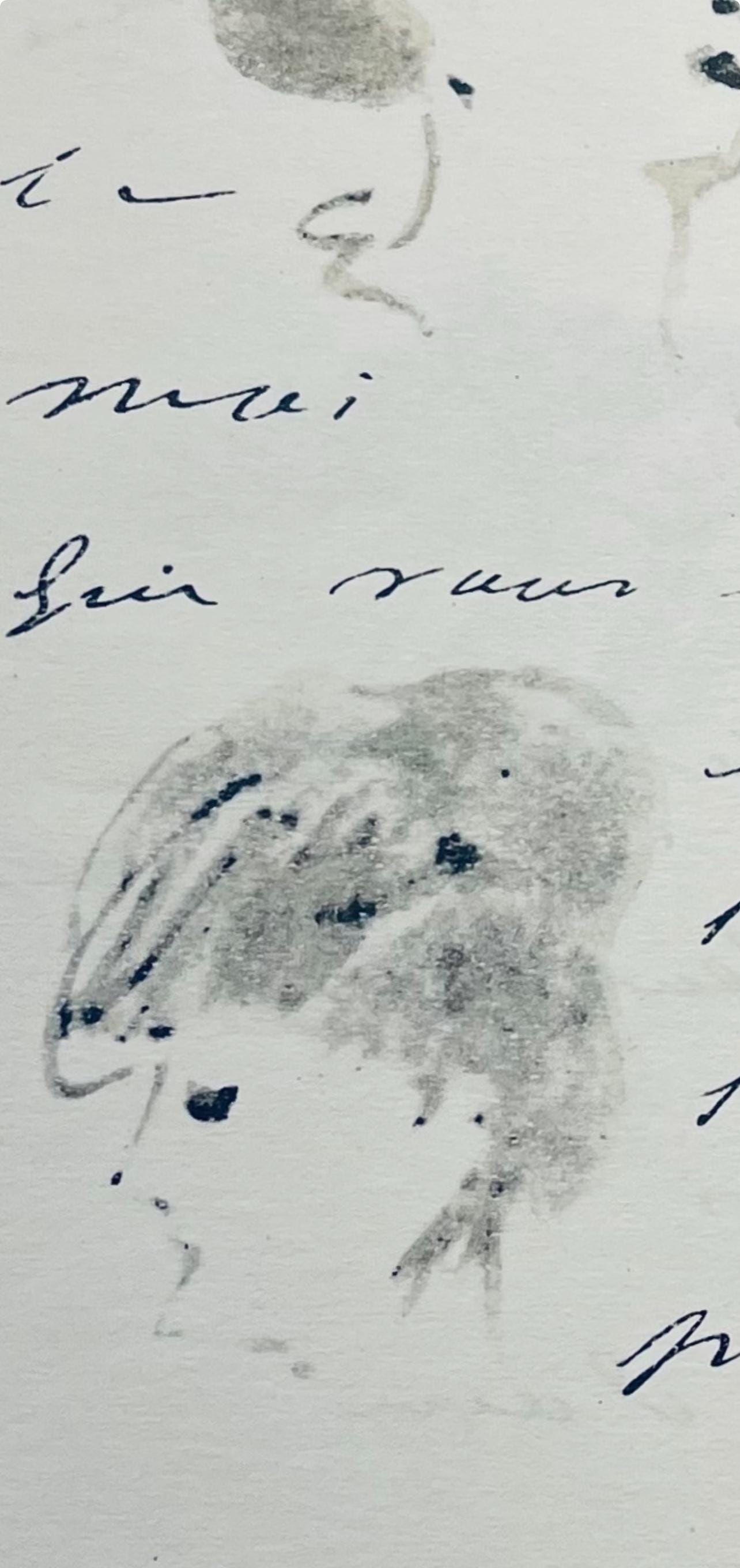 Édouard Manet, Composition, Édouard Manet, Letters with Aquarelles, Limited Edition Lithograph