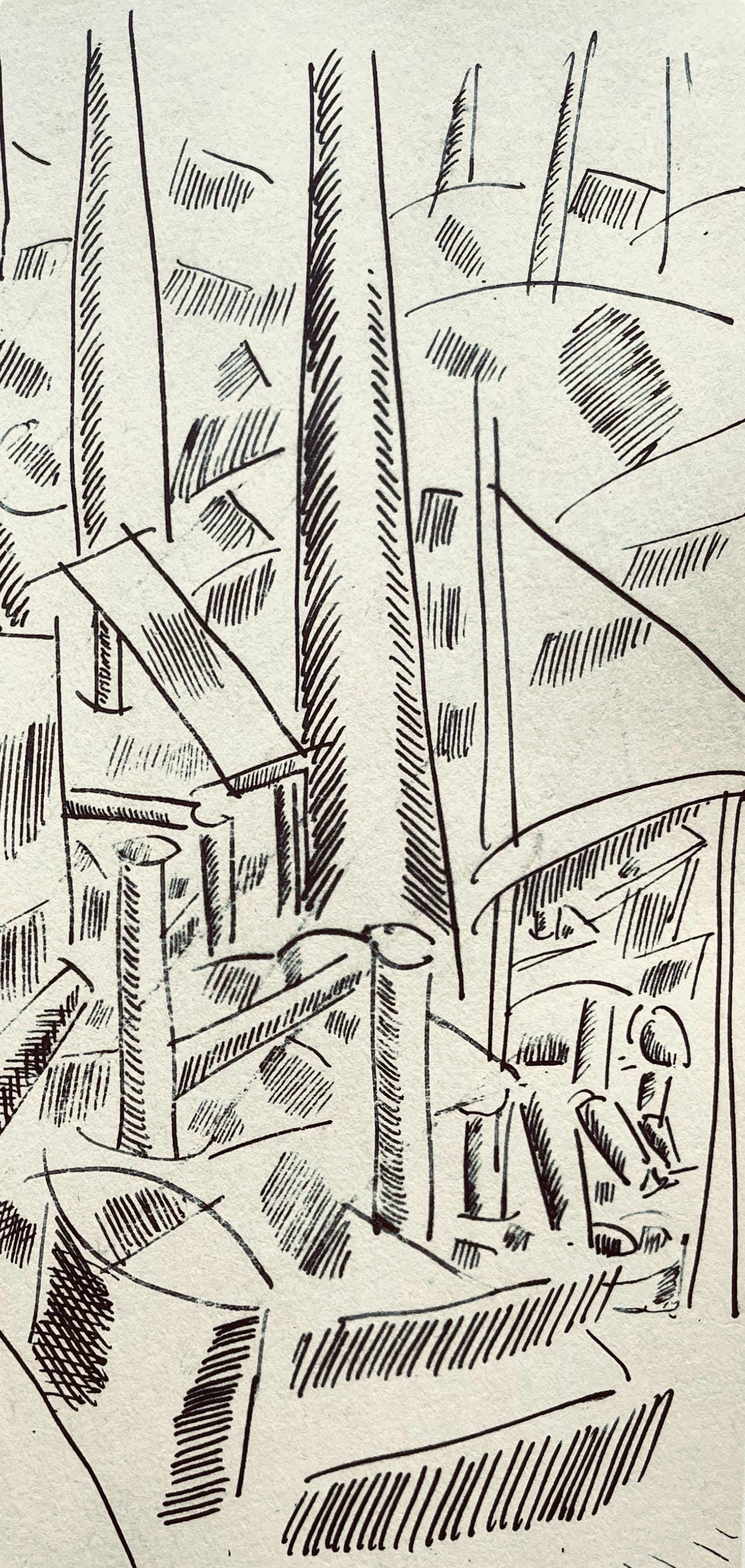 Fernand Léger, Le Sapeur, Fernand Léger, Dessins de Guerre, Limited Edition Lithograph