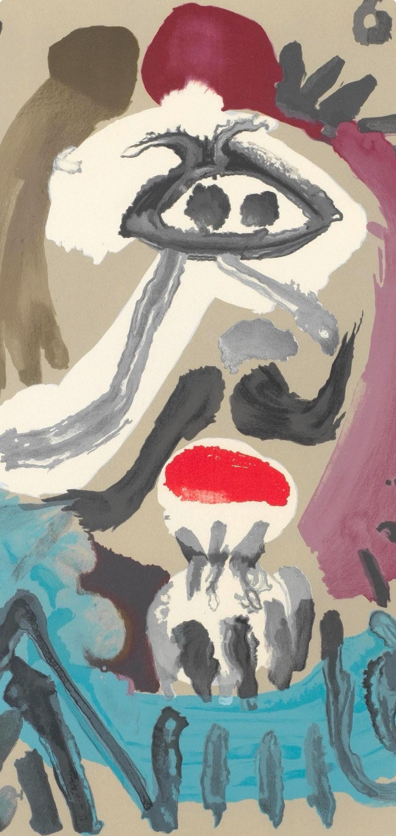 Pablo Picasso, Composition (Orozco 207-261), Vingt-Neuf Portraits Imaginaires, Limited Edition Lithograph