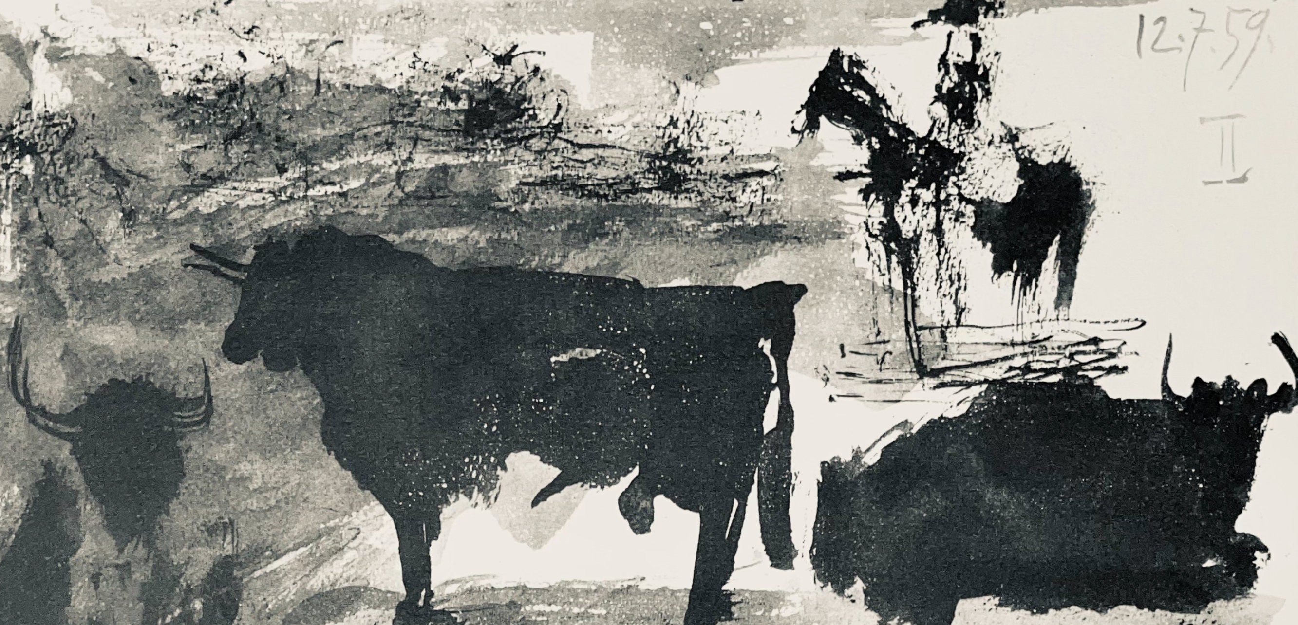 Pablo Picasso, Composition (Bloch 1276; Czwiklitzer 23), Toros y Toreros, Limited Edition Lithograph