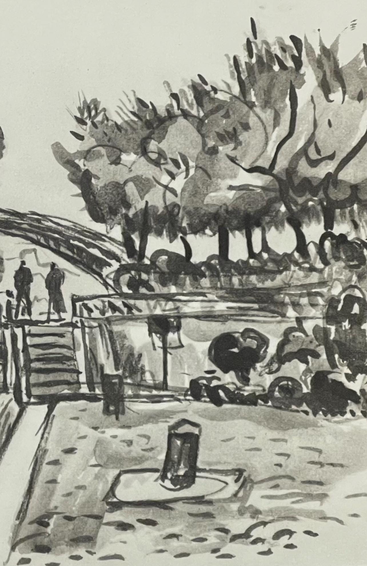 Paul Signac, L'Hôtel du Nord, Signac Dessins, Limited Edition Lithograph