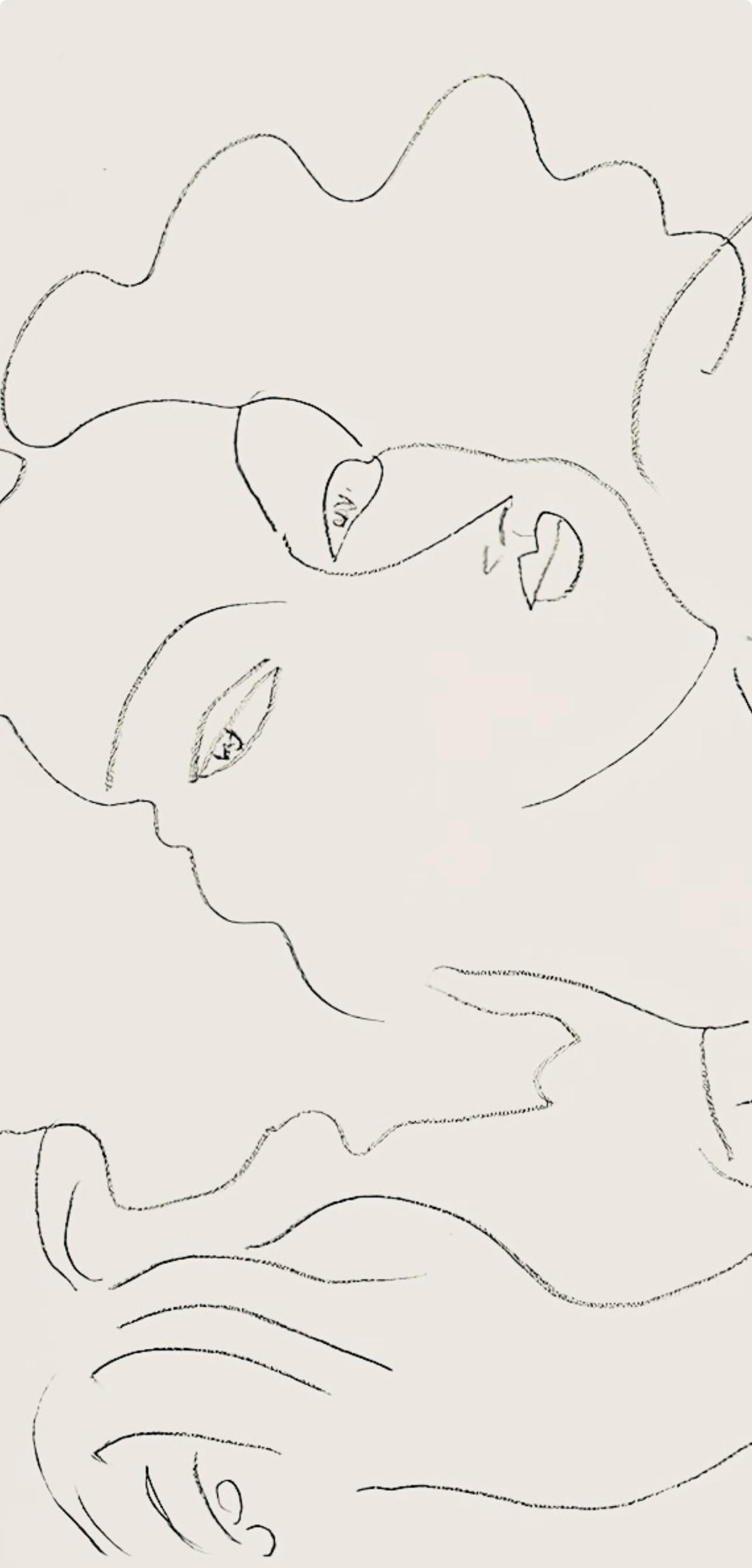Henri Matisse, Série F, var. 10 (Duthuit 9), Henri Matisse, Dessins, Thèmes et variations, Limited Edition Lithograph