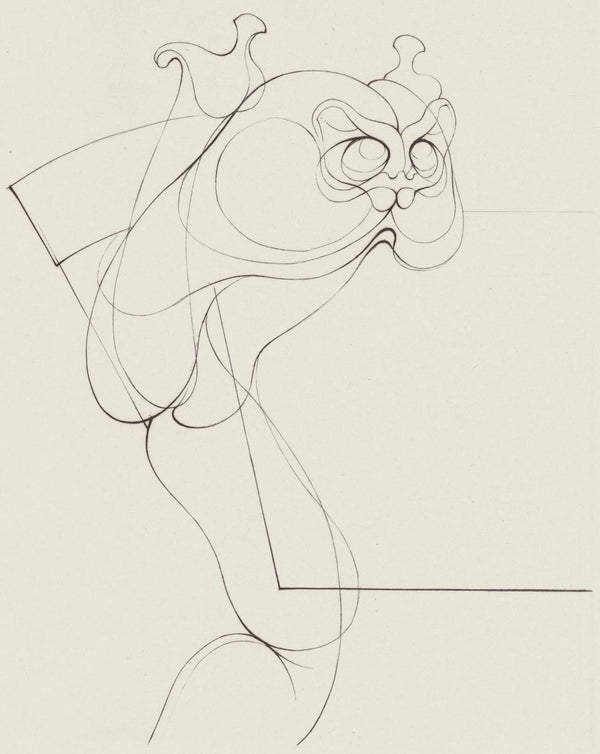 Hans Bellmer, Composition, Feuilles éparses, Limited Edition Etching