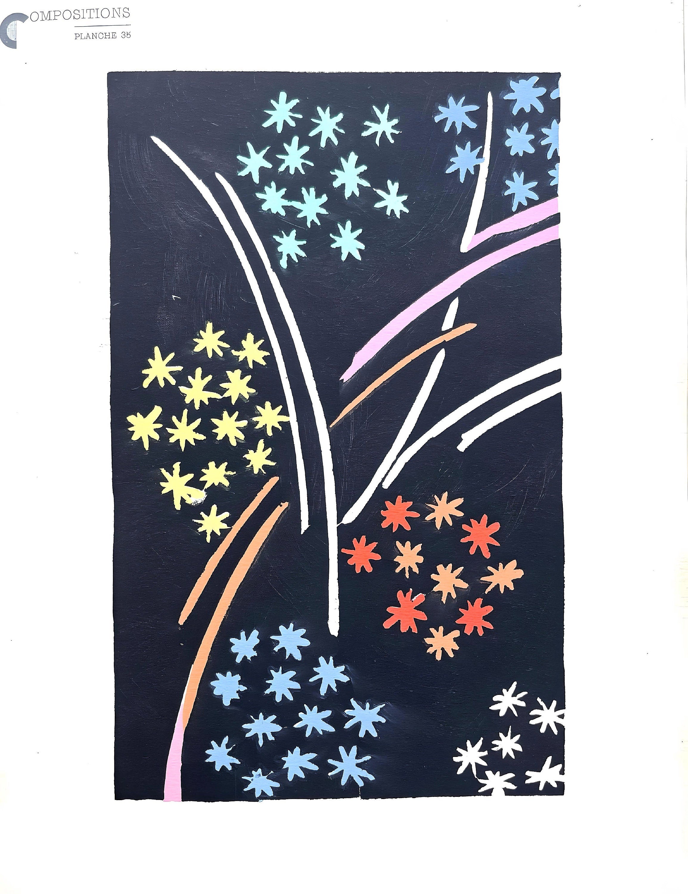 Sonia Delaunay, Planche No. 35, Compositions, couleurs, idées: Sonia Delaunay, Limited Edition Lithograph
