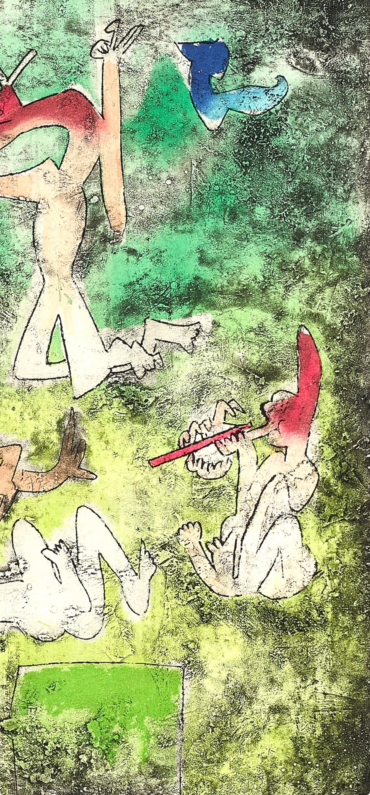 Roberto Matta, Composition (Sabatier 393), Centre Noeuds, Limited Edition Etching