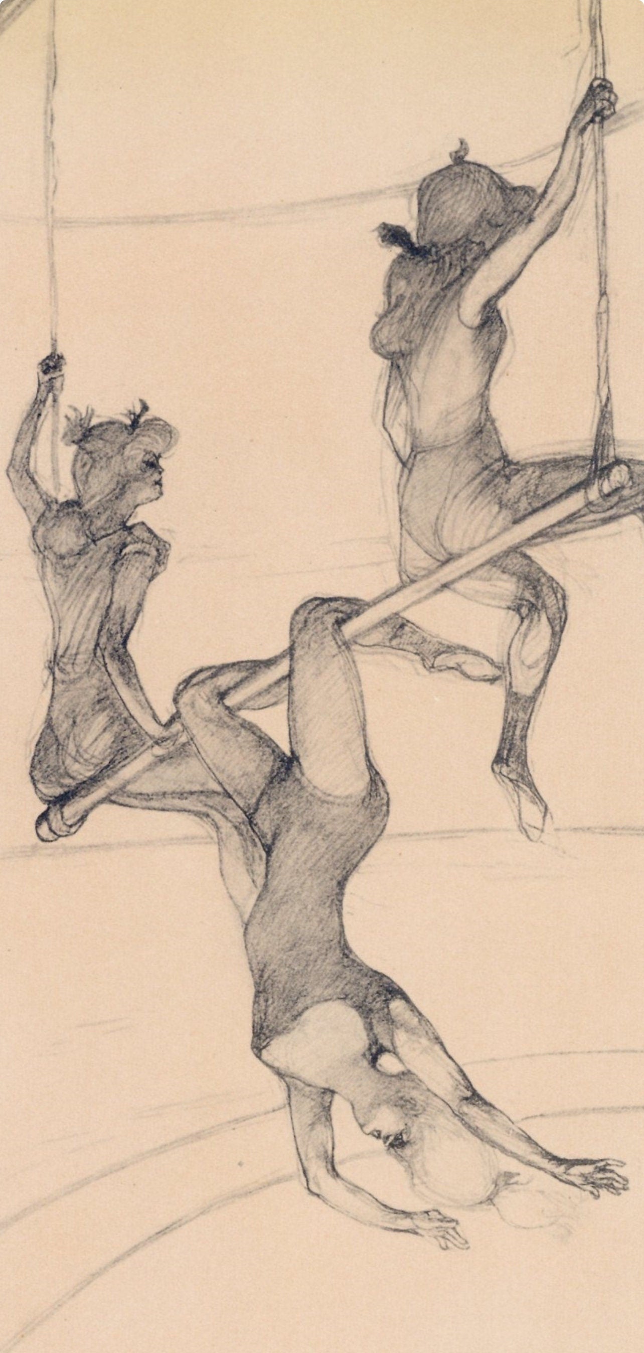 Henri de Toulouse-Lautrec, Le trapeze volant, The Circus by Toulouse-Lautrec, Limited Edition Lithograph