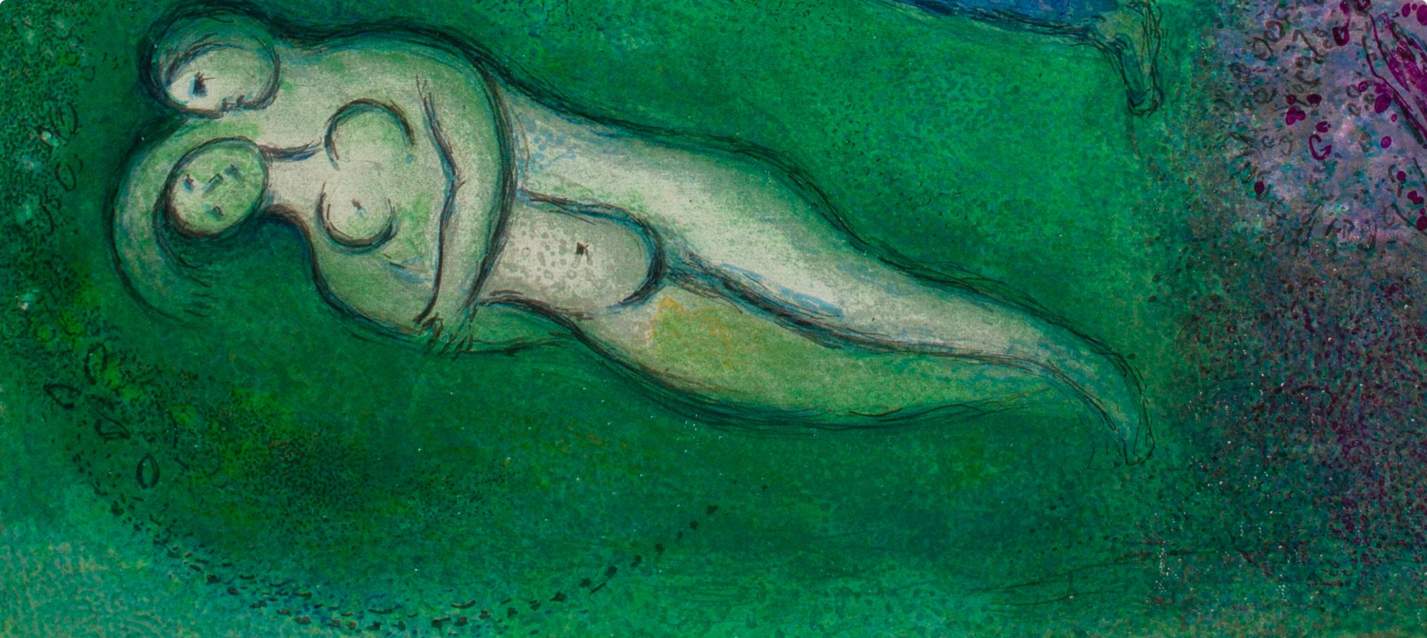 Marc Chagall, Daphnis et Lycénion, Daphnis et Chloé, Limited Edition Héliogravure