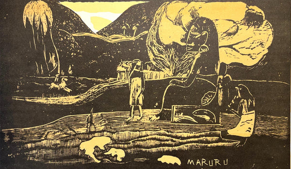 Paul Gauguin, Offerings of Gratitude (Maruru), Gauguin, Limited Edition Woodcut