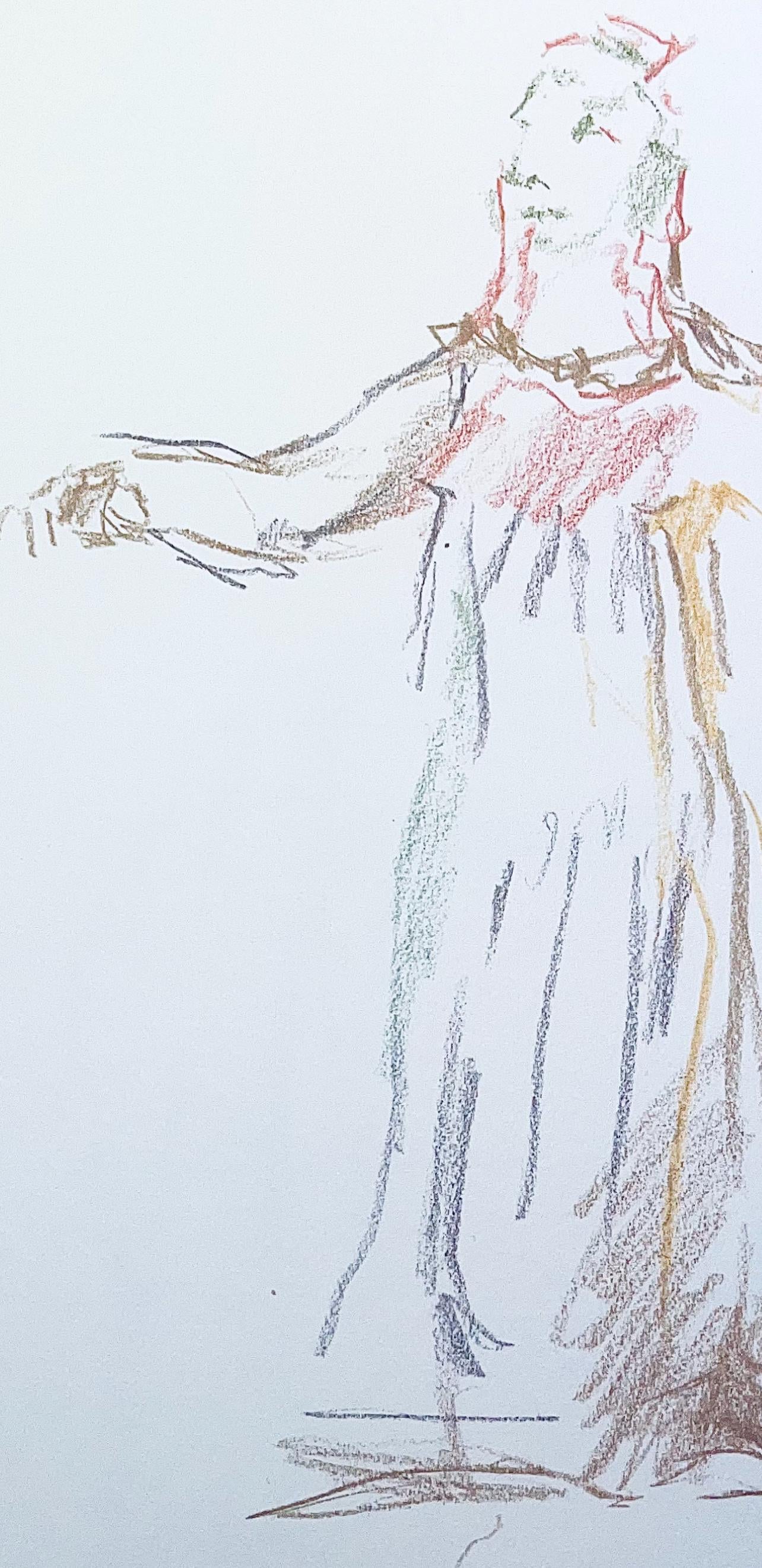 Oskar Kokoschka, Composition, Skizzenbuch der Italienischen Reise 1963, Limited Edition Lithograph
