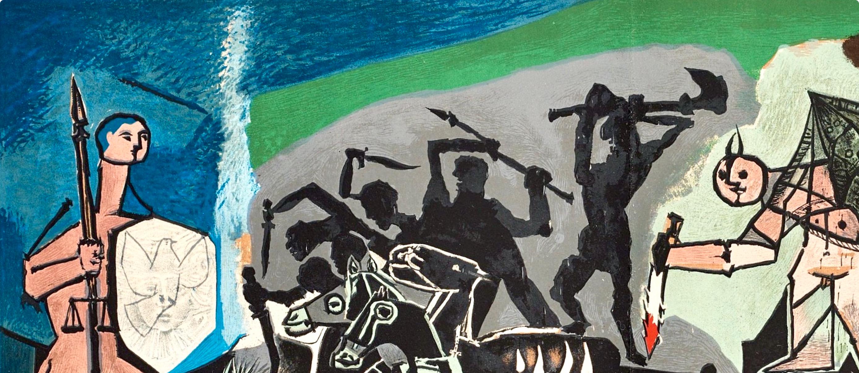 Pablo Picasso, Composition (Cramer 67; Bloch 748; Mourlot 245; Bloch, Books 66), La Guerre et la Paix, Limited Edition Lithograph