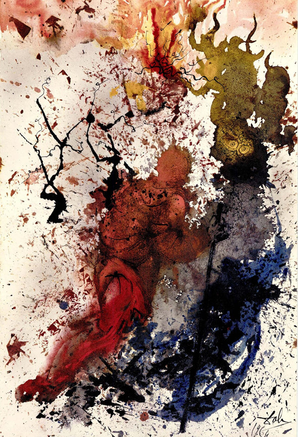 Salvador Dali, Composition (Michler/Löpsinger 1600; Field 69-3), Biblia Sacra, Limited Edition Lithograph