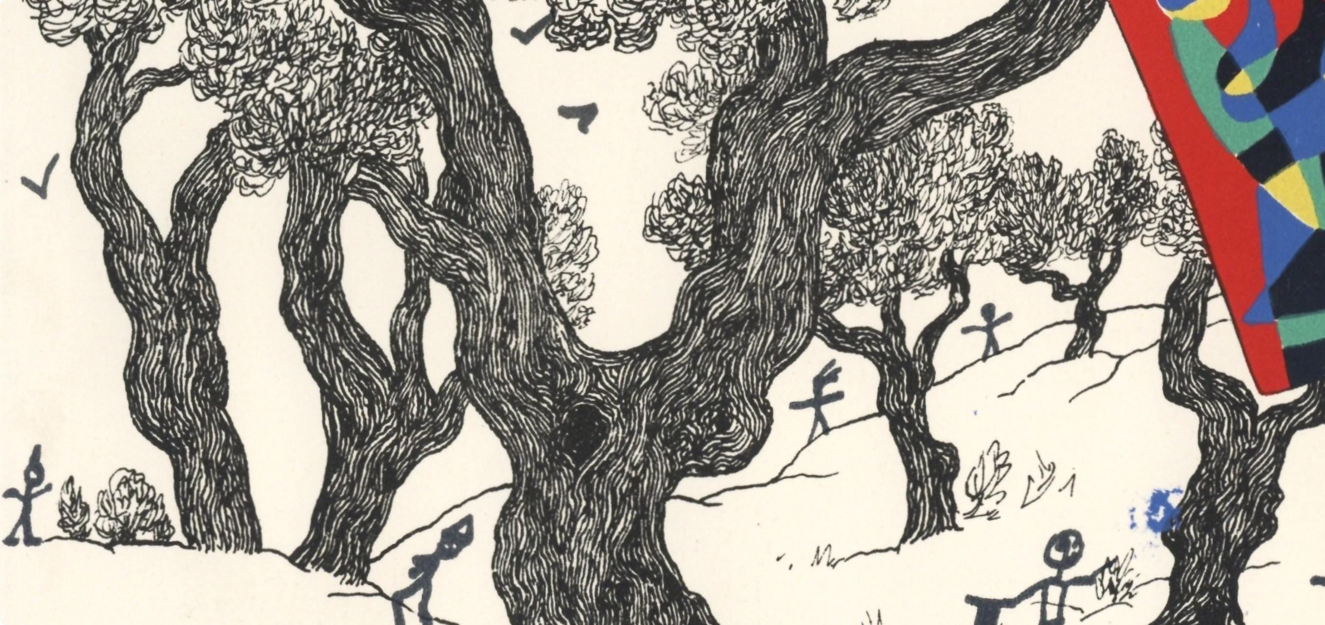 Joan Miró, Jacques Prévert, Composition (Cramer 39), Joan Miró, Limited Edition Lithograph