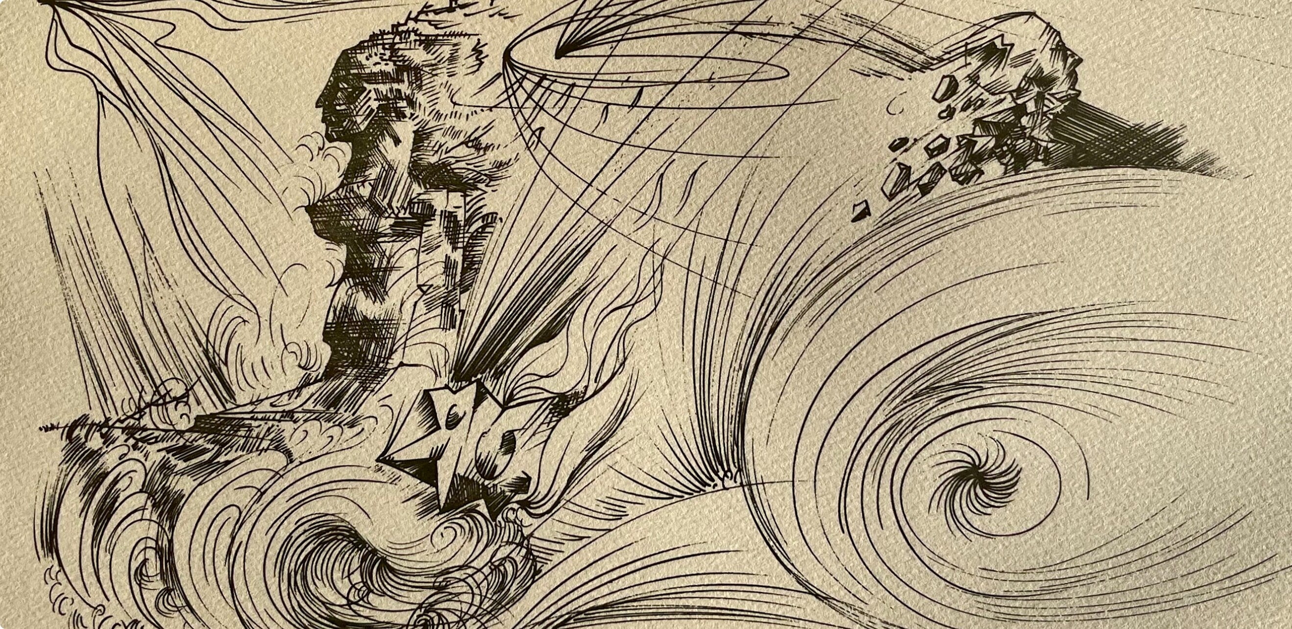 André Masson, Dessin pour la mythologie de l'être, Masson Dessins, Limited Edition Lithograph