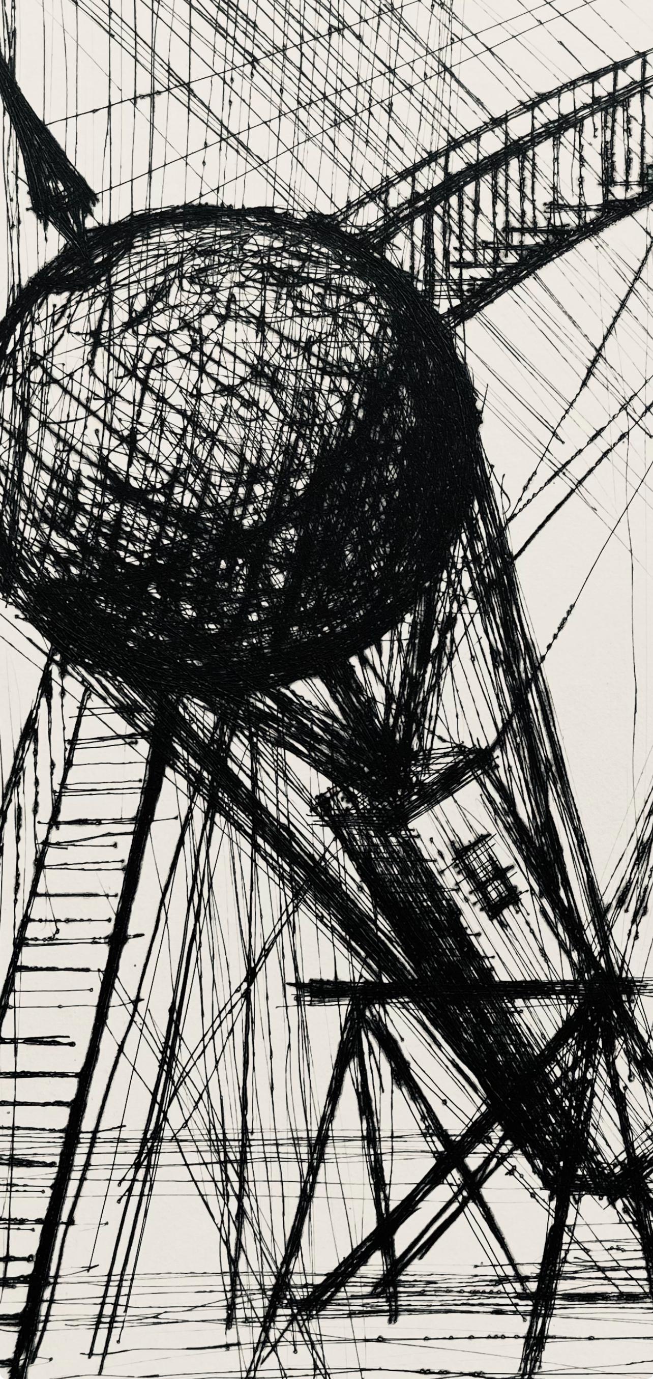 Bernard Buffet, Composition (Reinz 208-222), Voyages Fantastiques, Limited Edition Etching