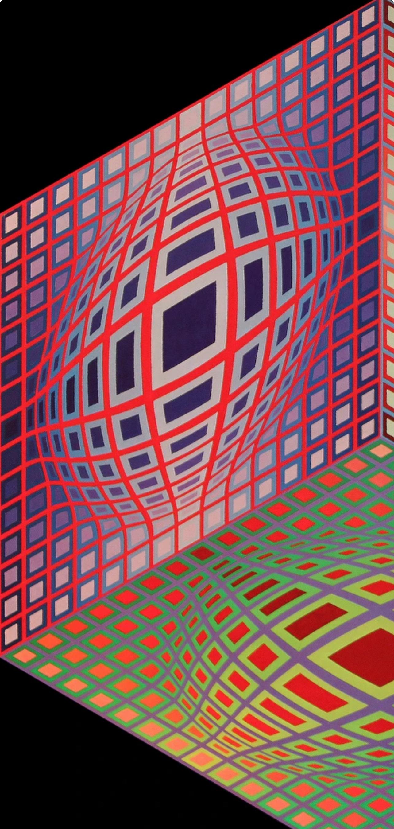 Victor Vasarely, Composition, Progressions I, Limited Edition Héliogravure