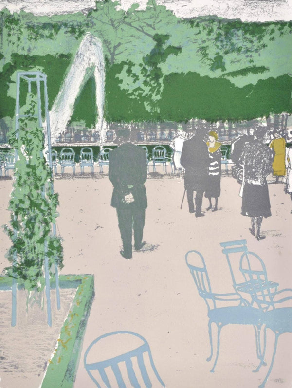 Maurice Brianchon, Les Tuileries, Regards sur Paris, Limited Edition Lithograph