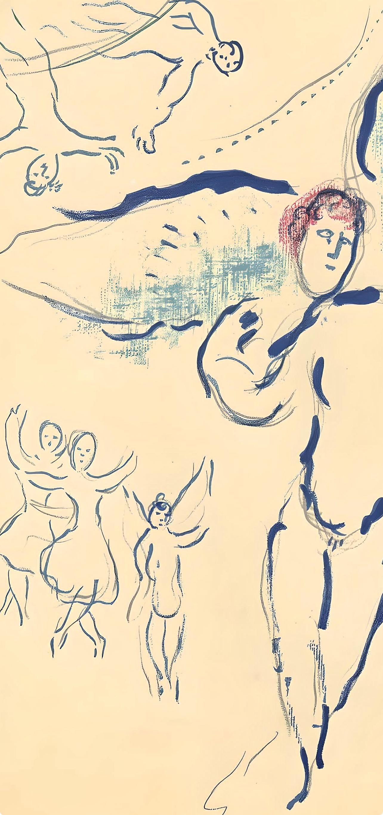 Marc Chagall, Composition (Cramer 61), Le Plafond de l'Opéra de Paris, Limited Edition Lithograph