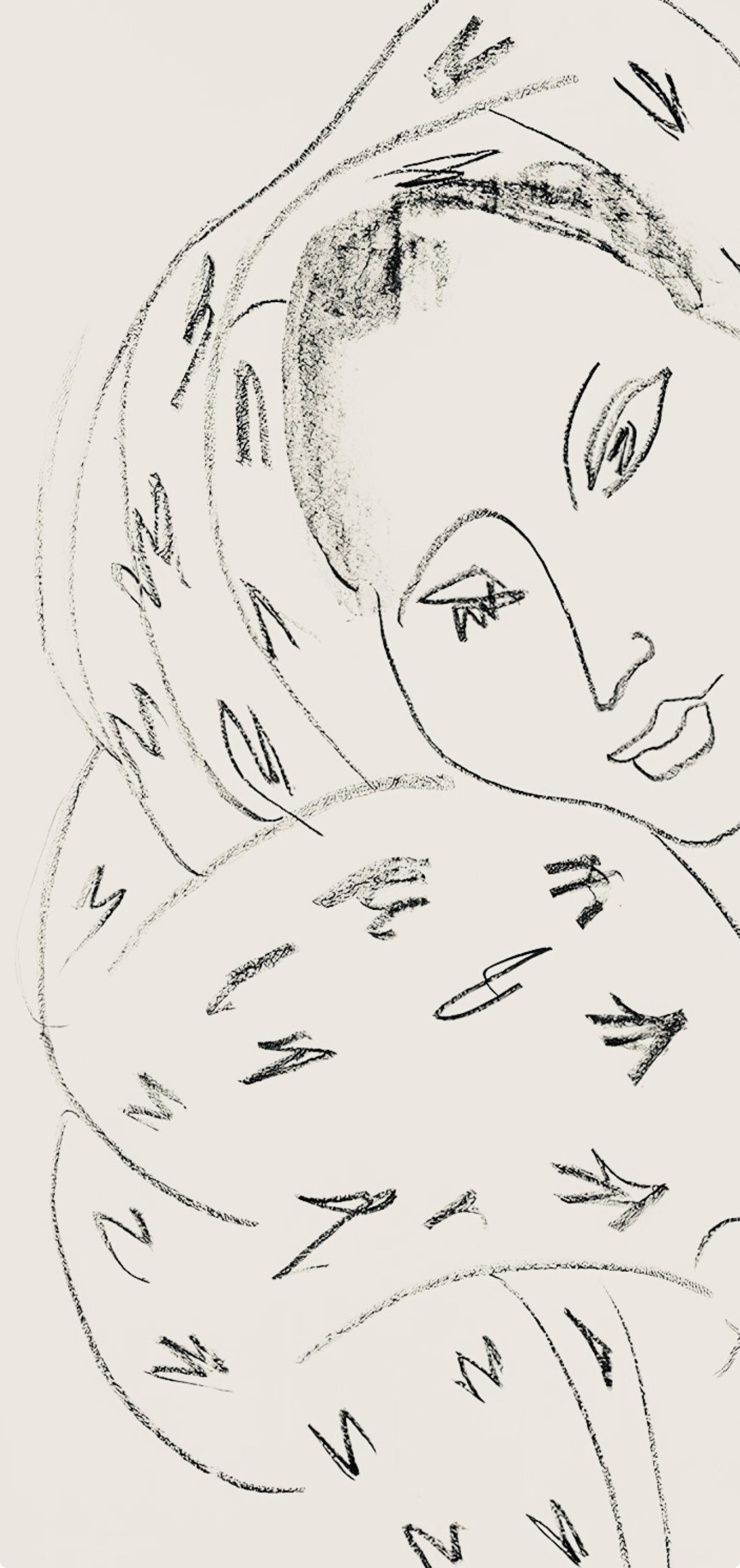 Henri Matisse, Série L, var. 9 (Duthuit 9), Henri Matisse, Dessins, Thèmes et variations, Limited Edition Lithograph