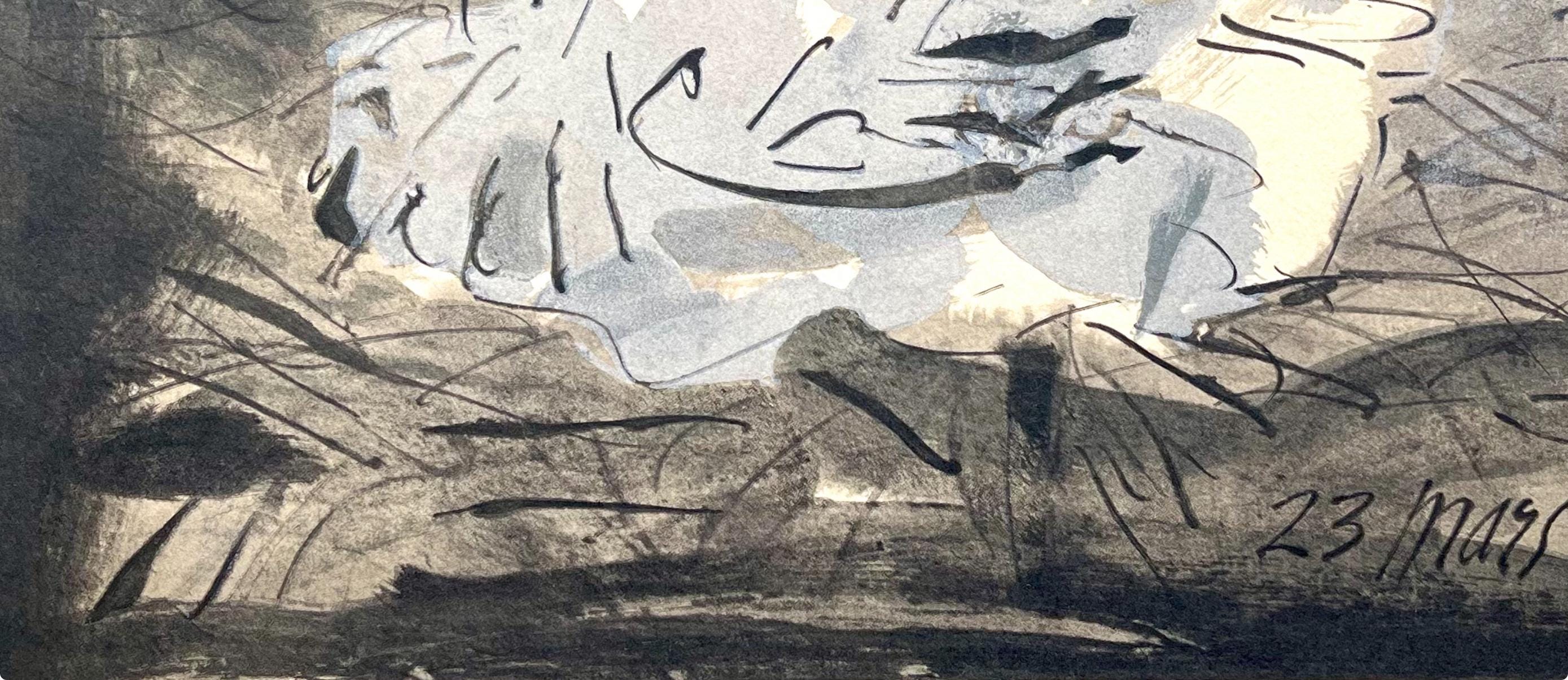 Pablo Picasso, Composition (Cramer 88), Dans l'Atelier de Picasso, Limited Edition Lithograph